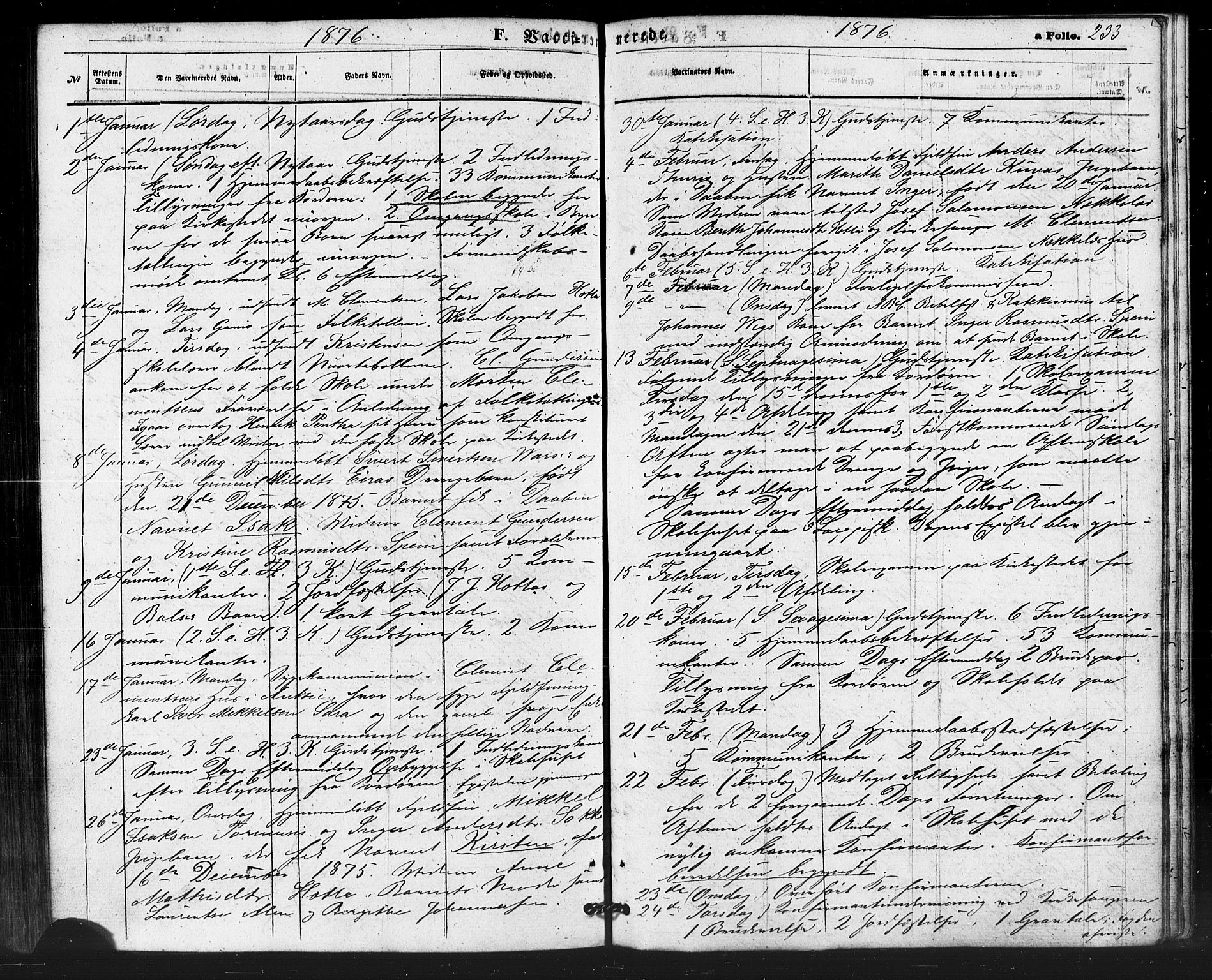 Kautokeino sokneprestembete, SATØ/S-1340/H/Ha/L0003.kirke: Parish register (official) no. 3, 1862-1879, p. 233