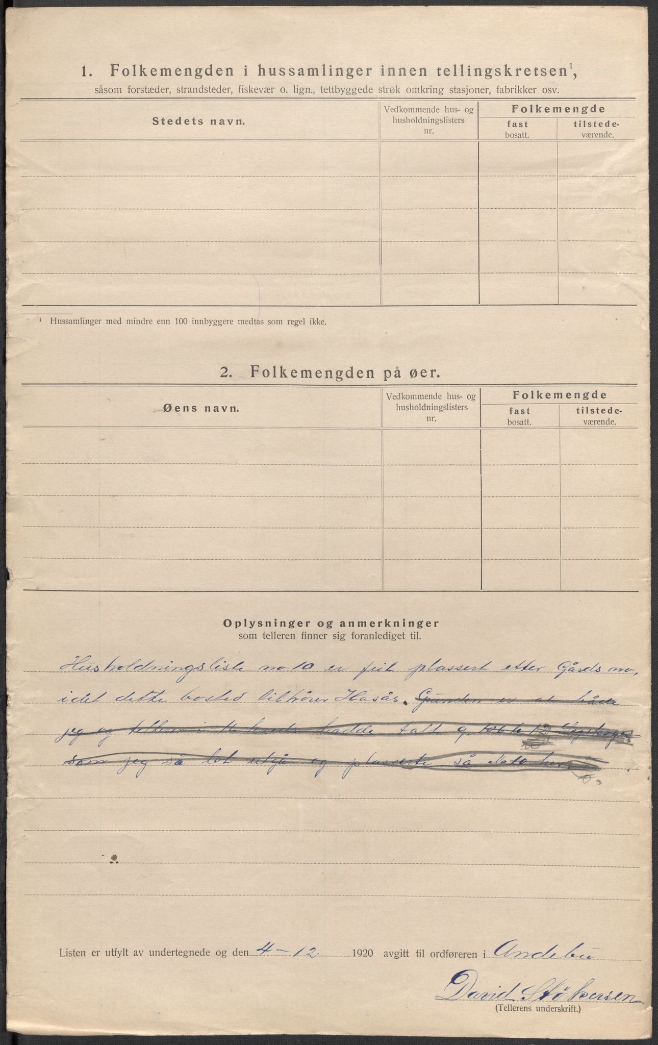 SAKO, 1920 census for Andebu, 1920, p. 65