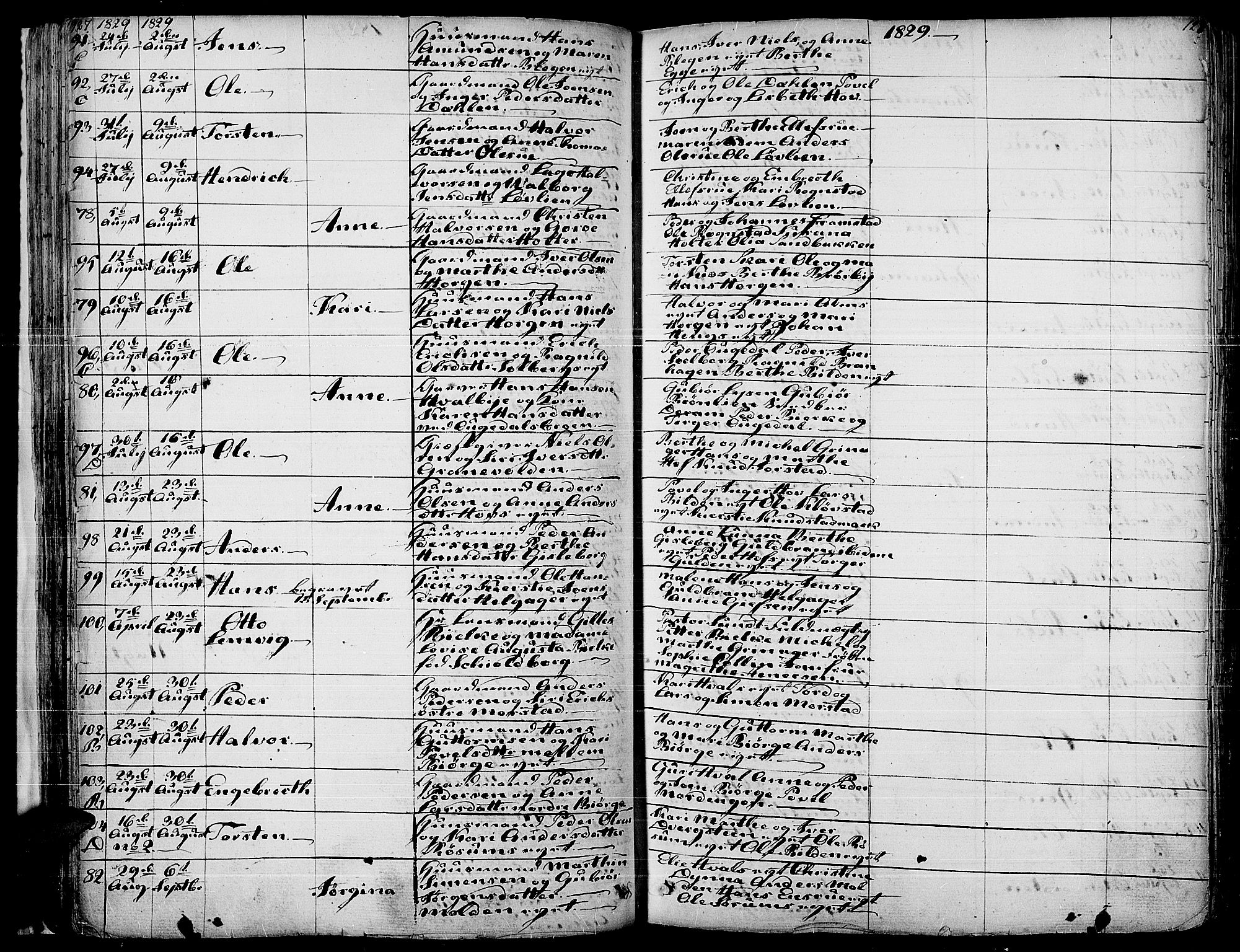 Gran prestekontor, AV/SAH-PREST-112/H/Ha/Haa/L0010: Parish register (official) no. 10, 1824-1842, p. 127-128