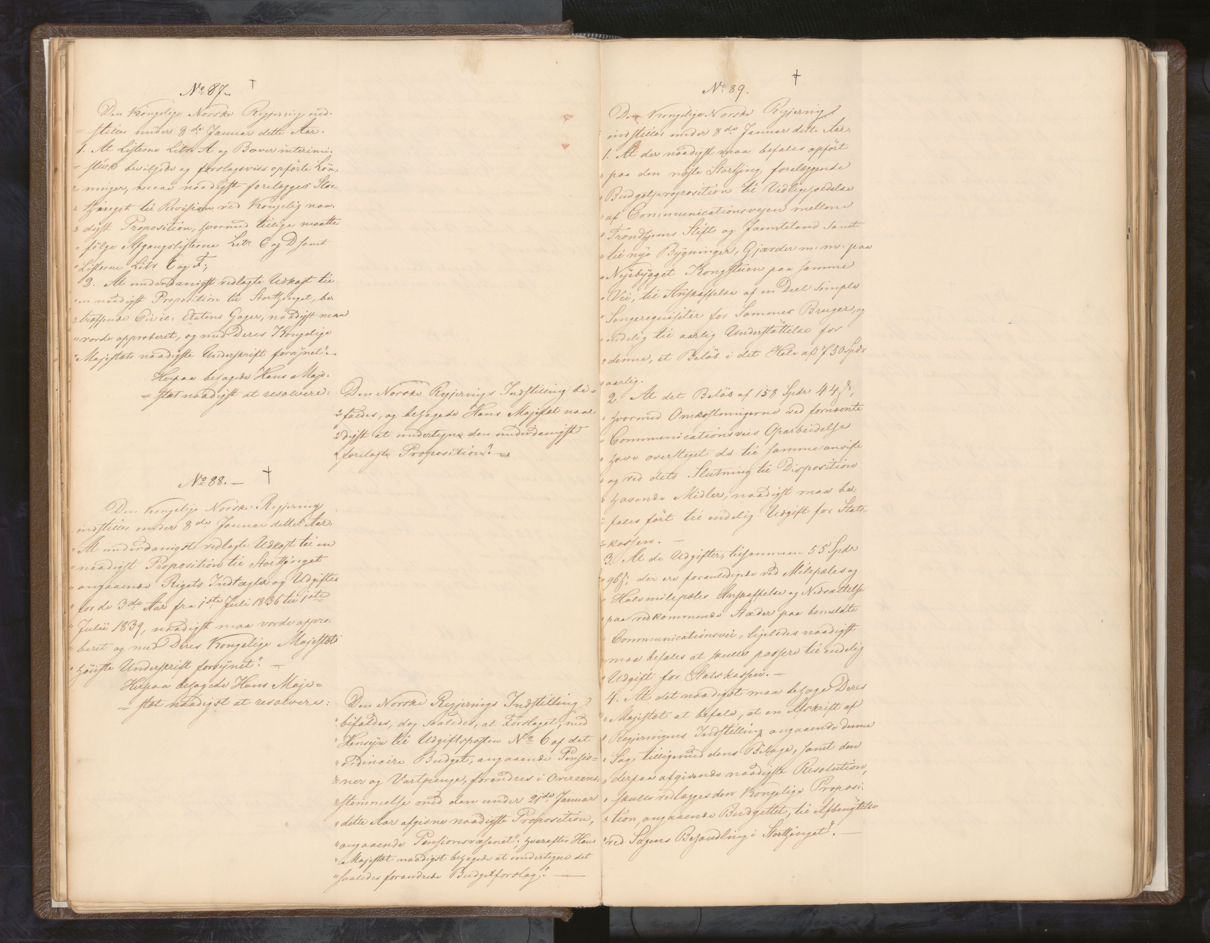 Statsrådssekretariatet, AV/RA-S-1001/A/Ab/L0042: Kgl. res. nr. 1-631, 1. halvår, 1836