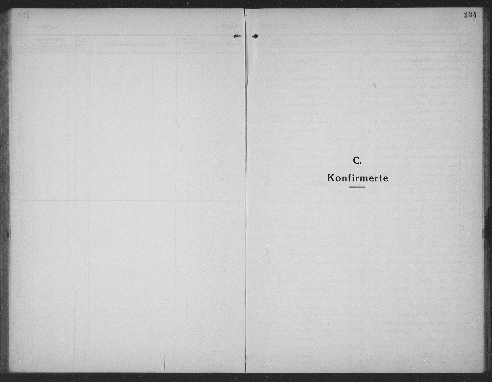 Ministerialprotokoller, klokkerbøker og fødselsregistre - Møre og Romsdal, SAT/A-1454/523/L0342: Parish register (copy) no. 523C05, 1916-1937, p. 134