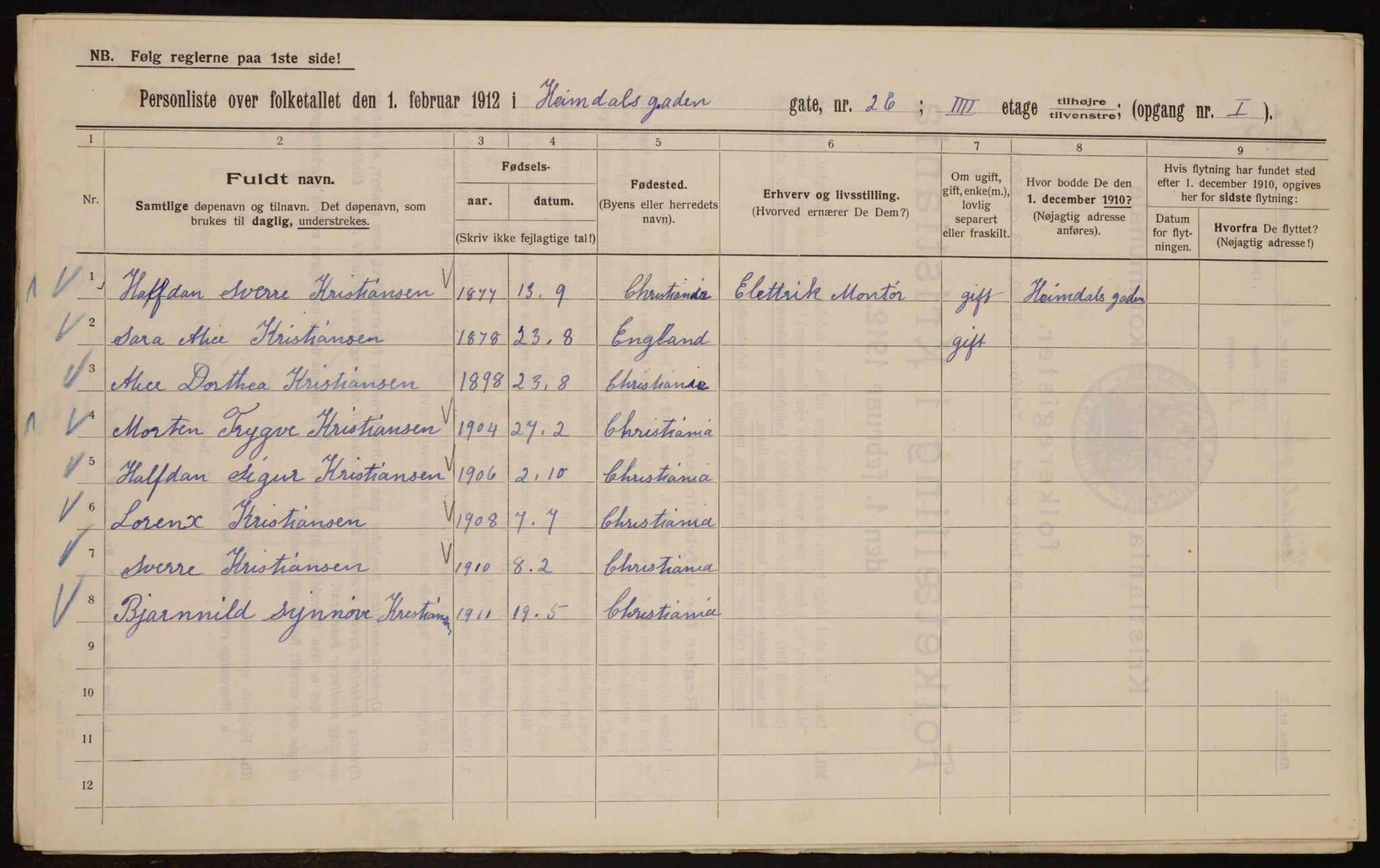 OBA, Municipal Census 1912 for Kristiania, 1912, p. 37228