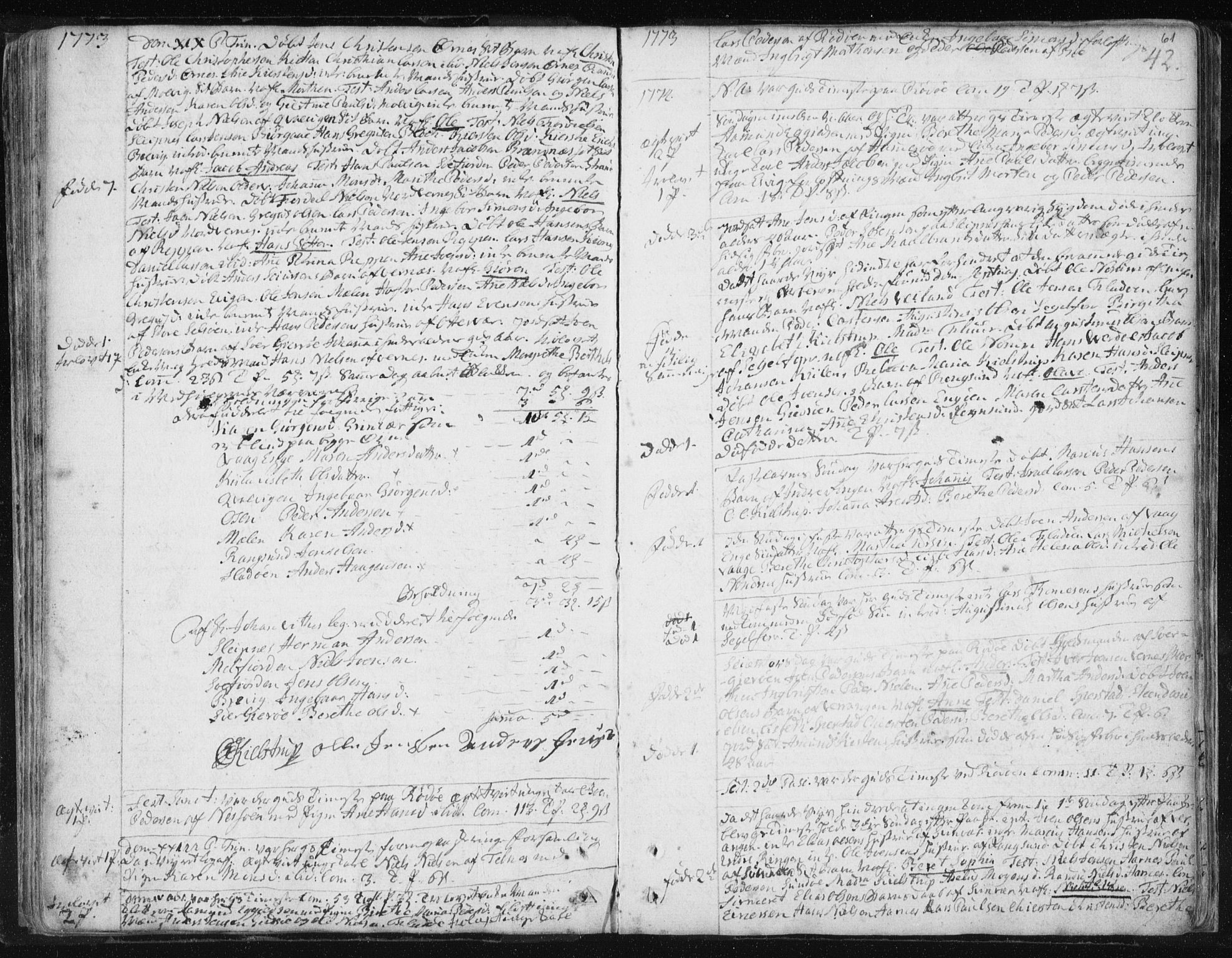 Ministerialprotokoller, klokkerbøker og fødselsregistre - Nordland, SAT/A-1459/841/L0587: Parish register (official) no. 841A02 /1, 1758-1776, p. 61
