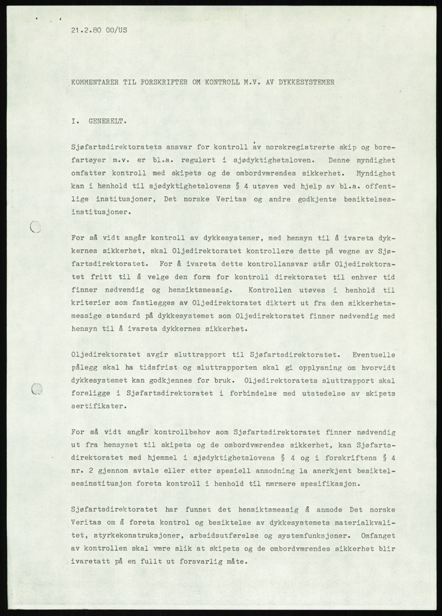 Justisdepartementet, Granskningskommisjonen ved Alexander Kielland-ulykken 27.3.1980, AV/RA-S-1165/D/L0012: H Sjøfartsdirektoratet/Skipskontrollen (Doku.liste + H1-H11, H13, H16-H22 av 52), 1980-1981, p. 459