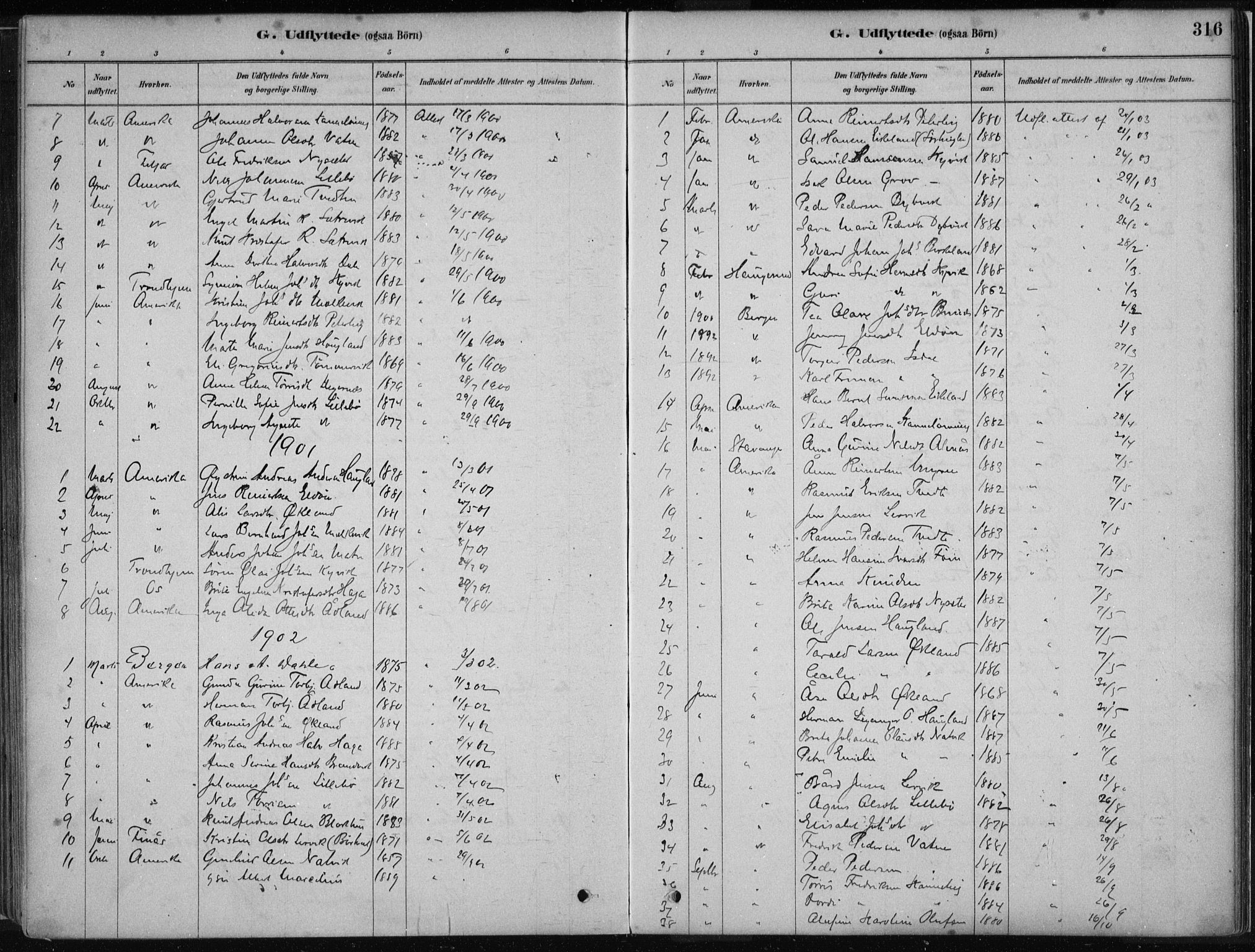 Stord sokneprestembete, SAB/A-78201/H/Haa: Parish register (official) no. B 2, 1878-1913, p. 316