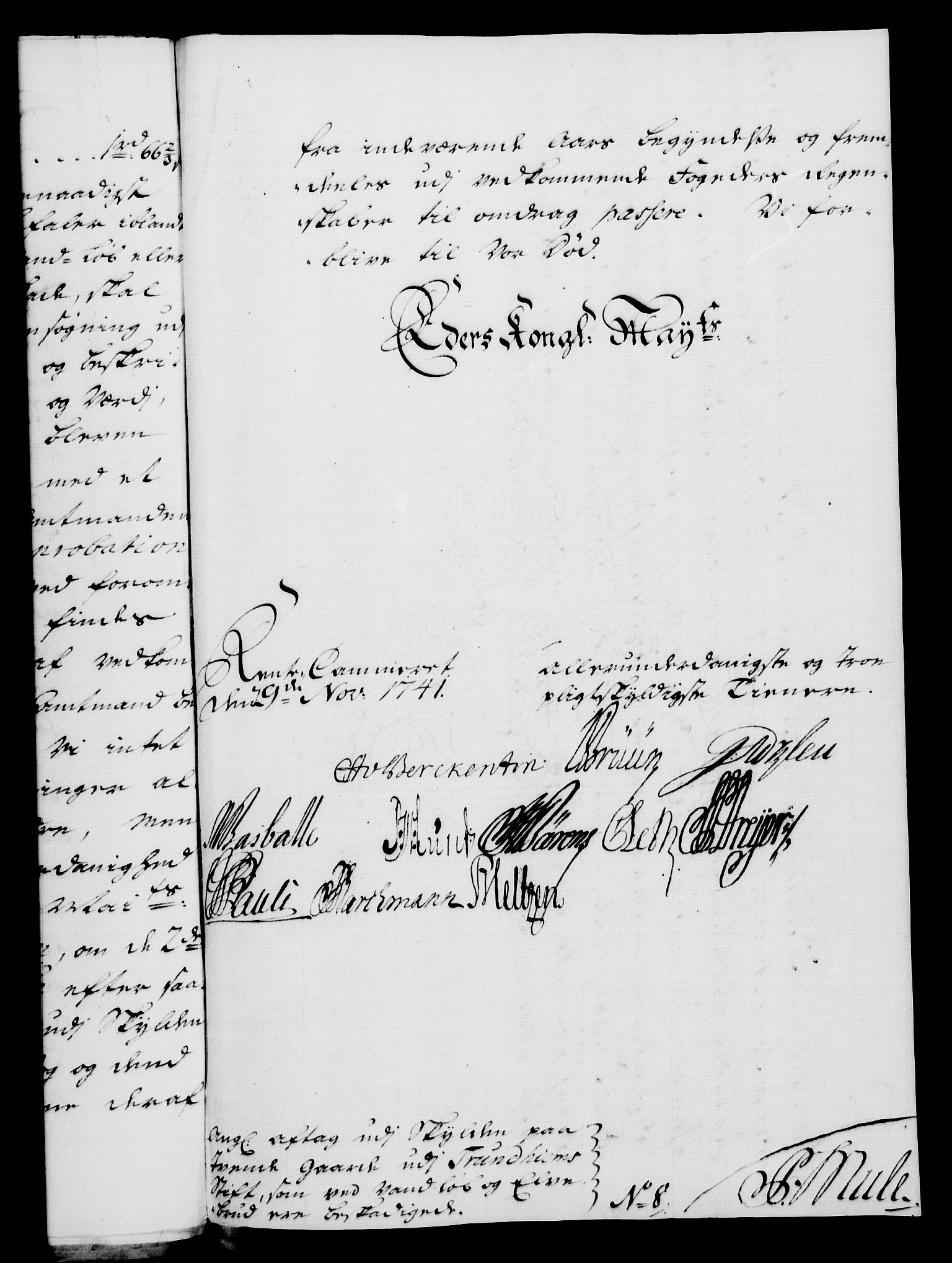 Rentekammeret, Kammerkanselliet, RA/EA-3111/G/Gf/Gfa/L0024: Norsk relasjons- og resolusjonsprotokoll (merket RK 52.24), 1741, p. 718