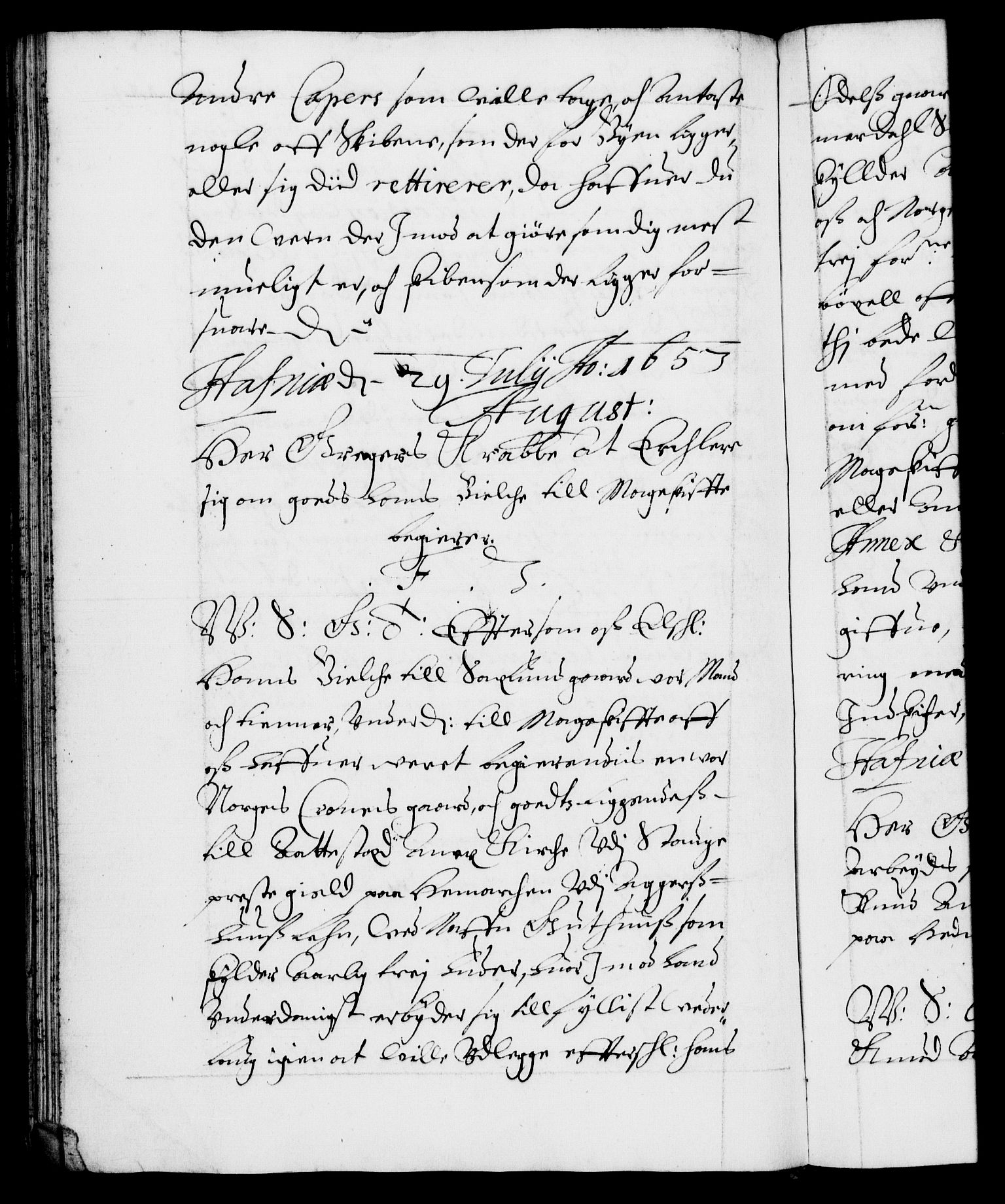 Danske Kanselli 1572-1799, RA/EA-3023/F/Fc/Fca/Fcab/L0009: Norske tegnelser (mikrofilm), 1653-1656, p. 114b