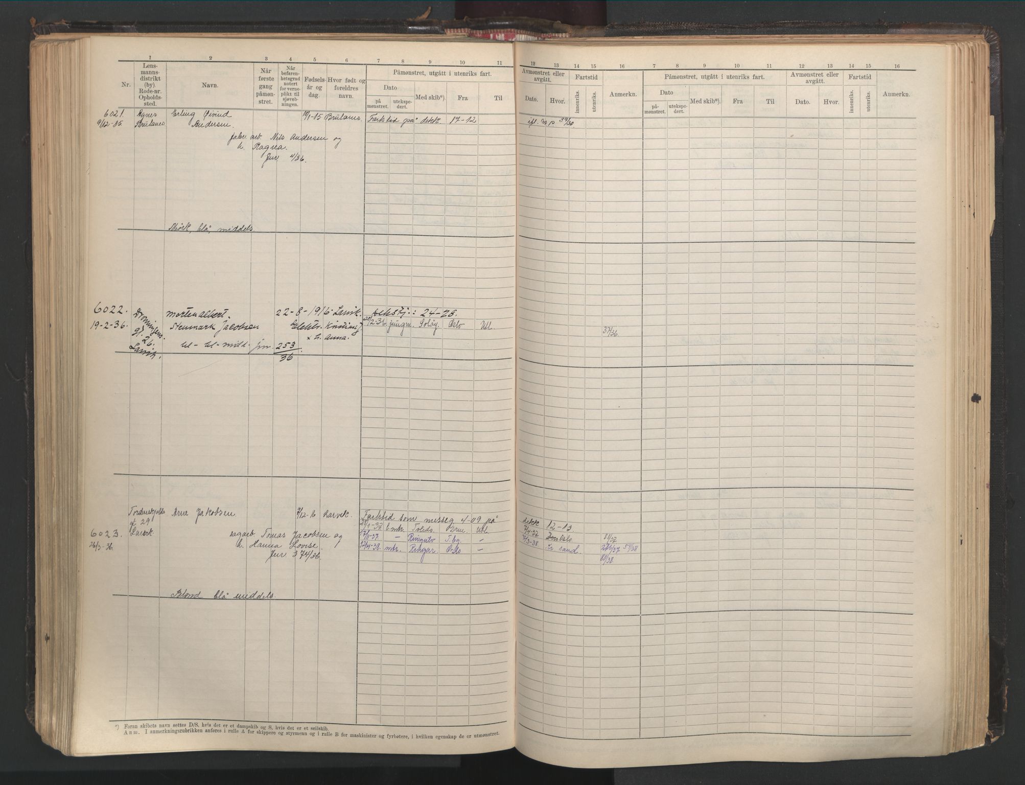 Larvik innrulleringskontor, AV/SAKO-A-787/F/Fc/L0013: Hovedrulle, 1926-1946, p. 279