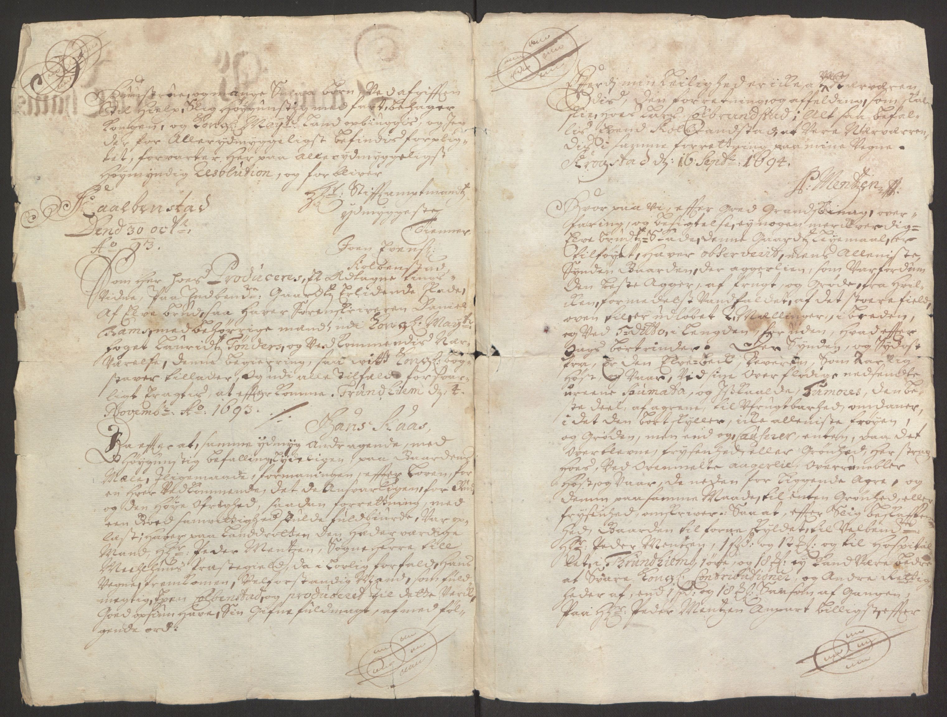 Rentekammeret inntil 1814, Reviderte regnskaper, Fogderegnskap, AV/RA-EA-4092/R60/L3945: Fogderegnskap Orkdal og Gauldal, 1695, p. 419