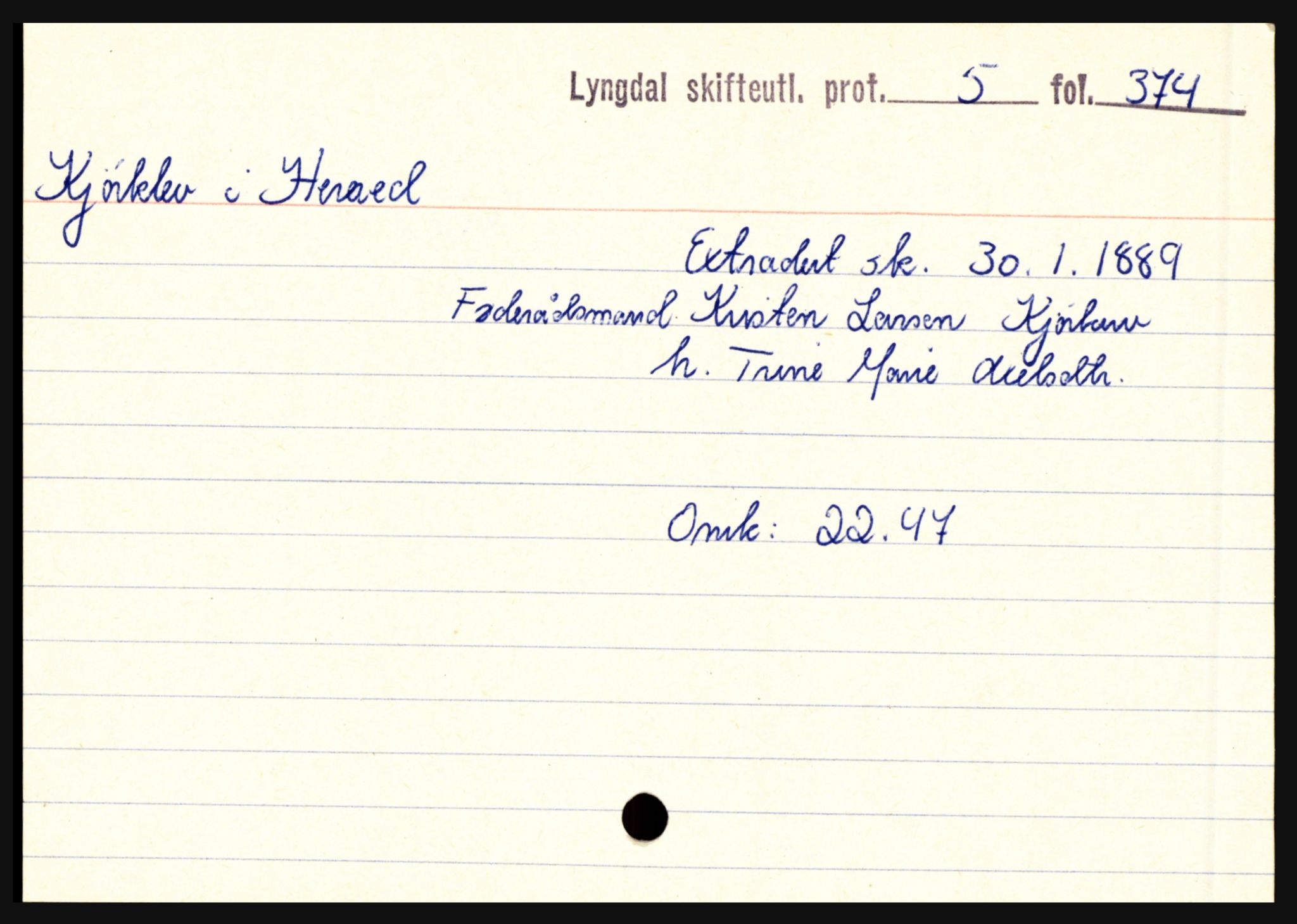 Lyngdal sorenskriveri, SAK/1221-0004/H, p. 5995