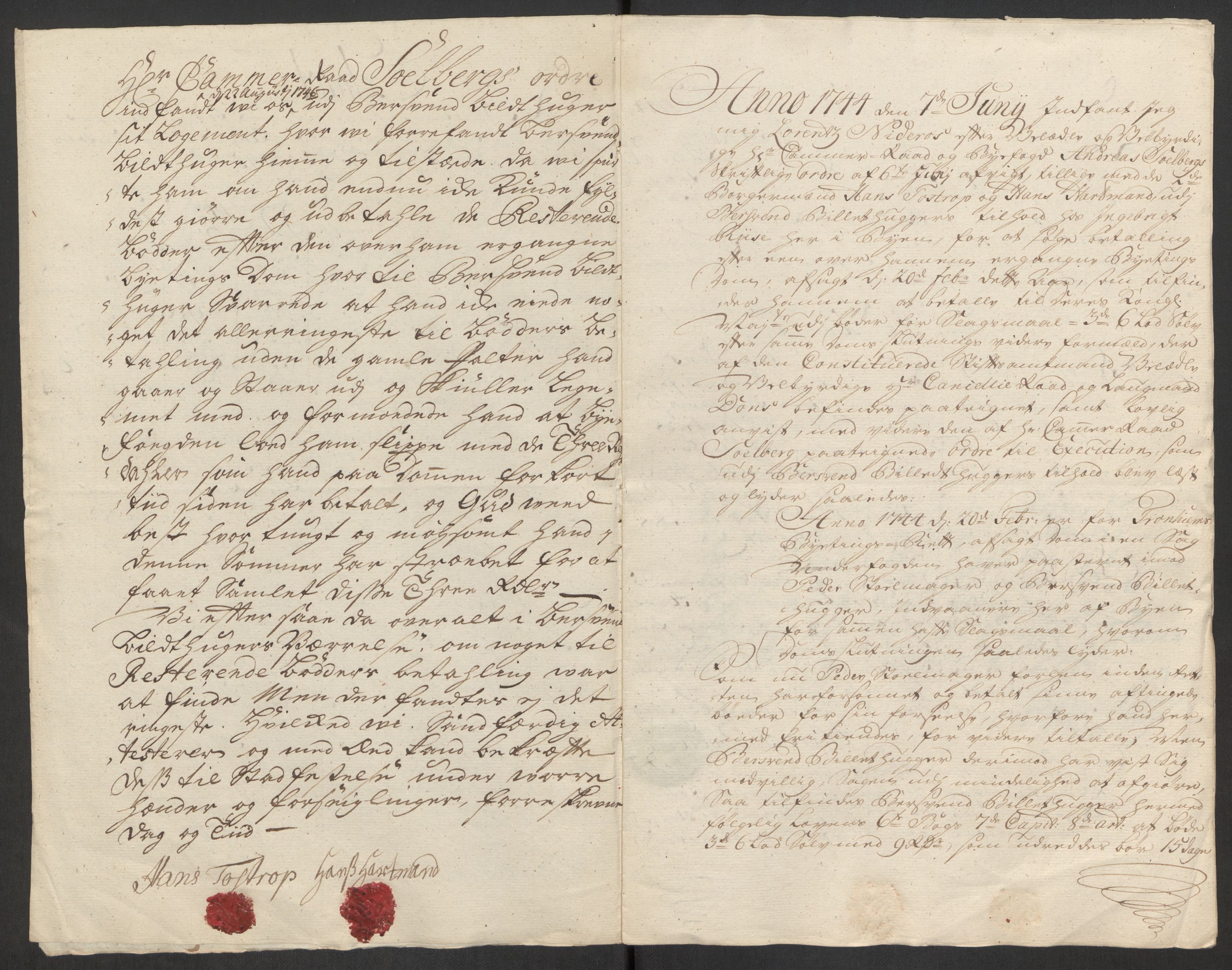 Rentekammeret inntil 1814, Reviderte regnskaper, Byregnskaper, AV/RA-EA-4066/R/Rs/L0541: [S22] Sikt og sakefall, 1743-1746, p. 353