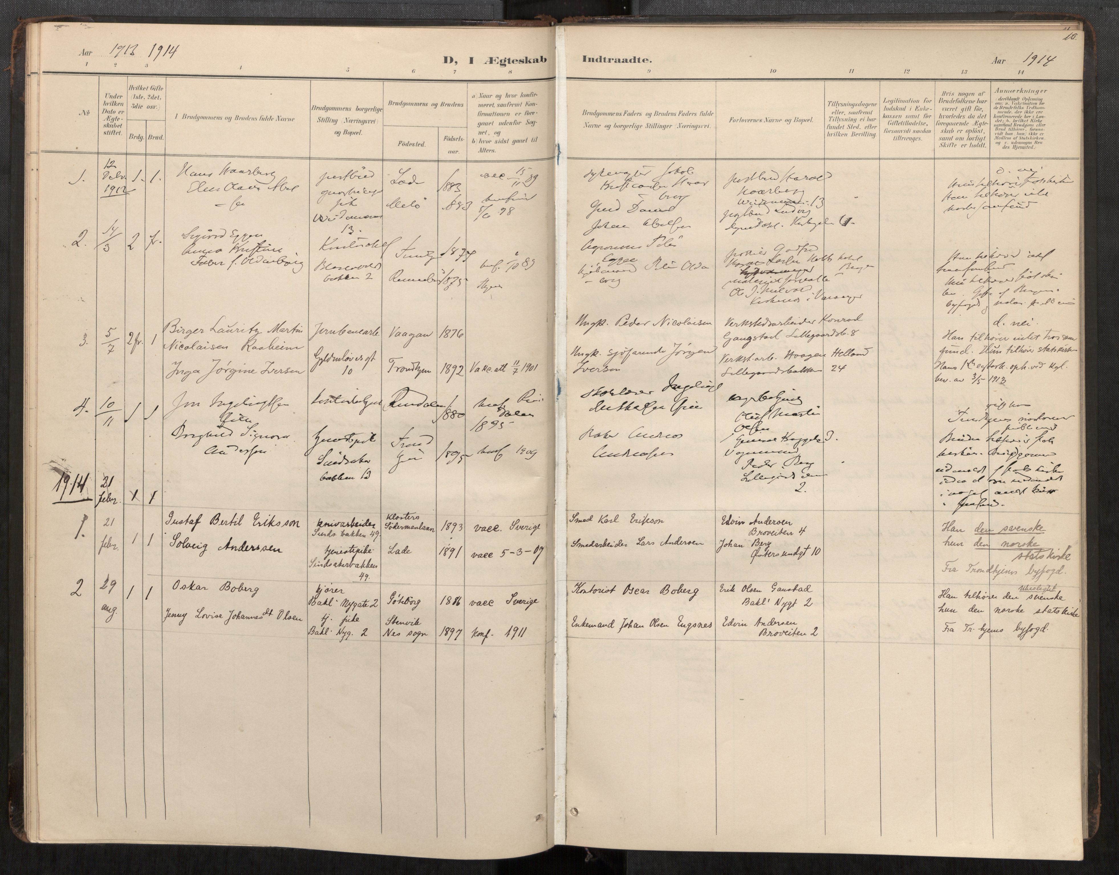 Bakklandet sokneprestkontor, SAT/A-1127: Parish register (official) no. 604A31, 1899-1920, p. 10