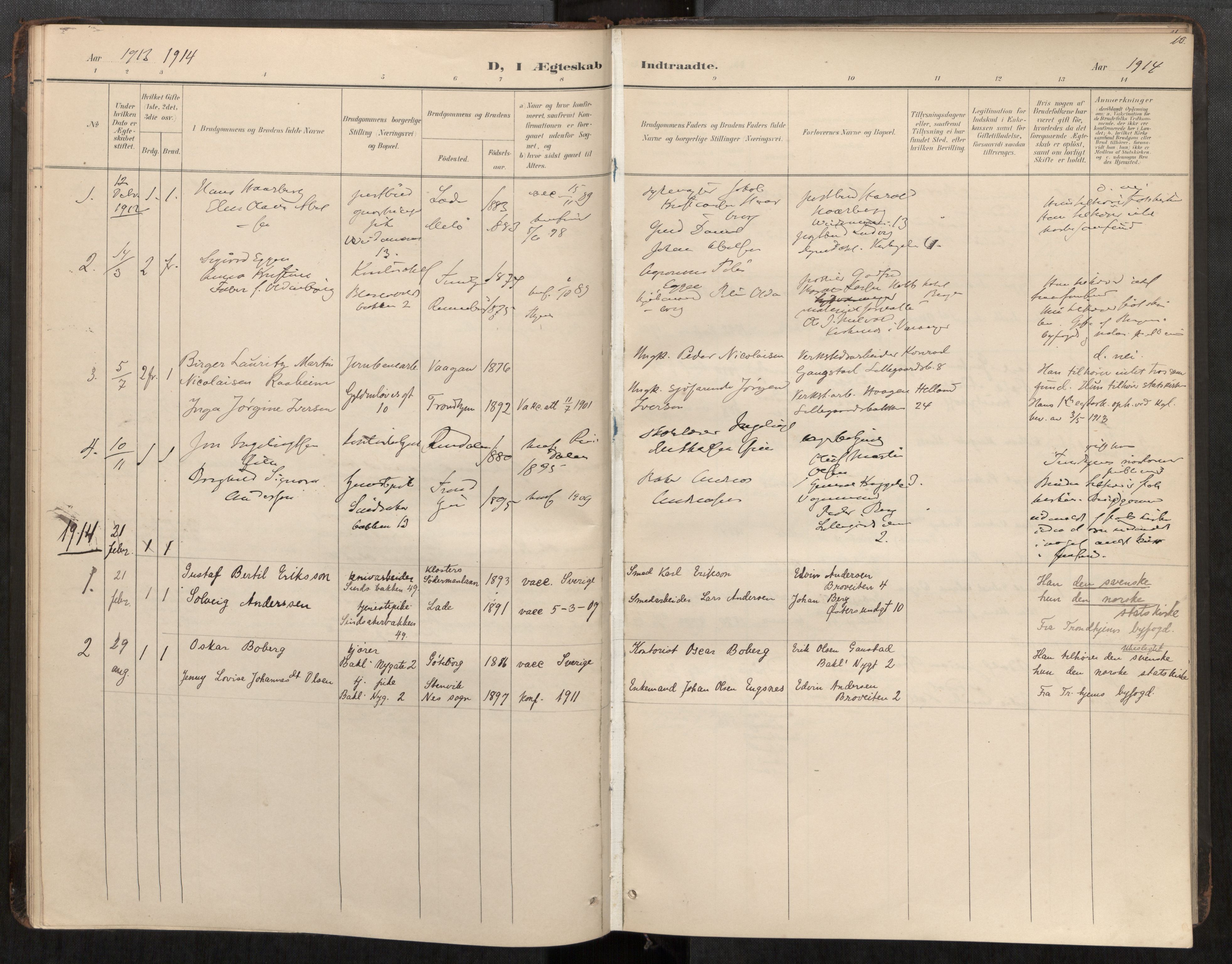 Bakklandet sokneprestkontor, AV/SAT-A-1127: Parish register (official) no. 604A31, 1899-1920, p. 10