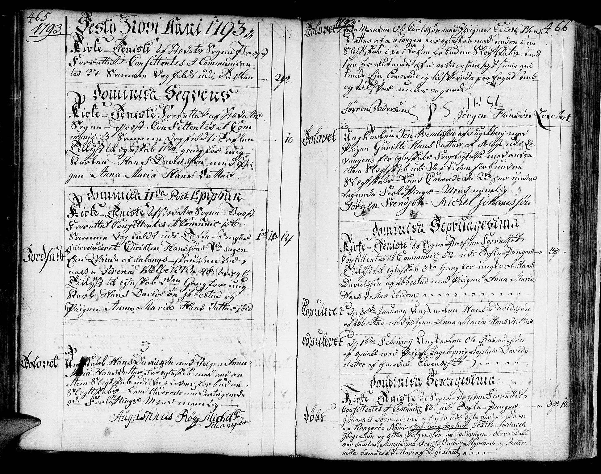 Ibestad sokneprestembete, AV/SATØ-S-0077/H/Ha/Haa/L0003kirke: Parish register (official) no. 3, 1776-1801, p. 465-466