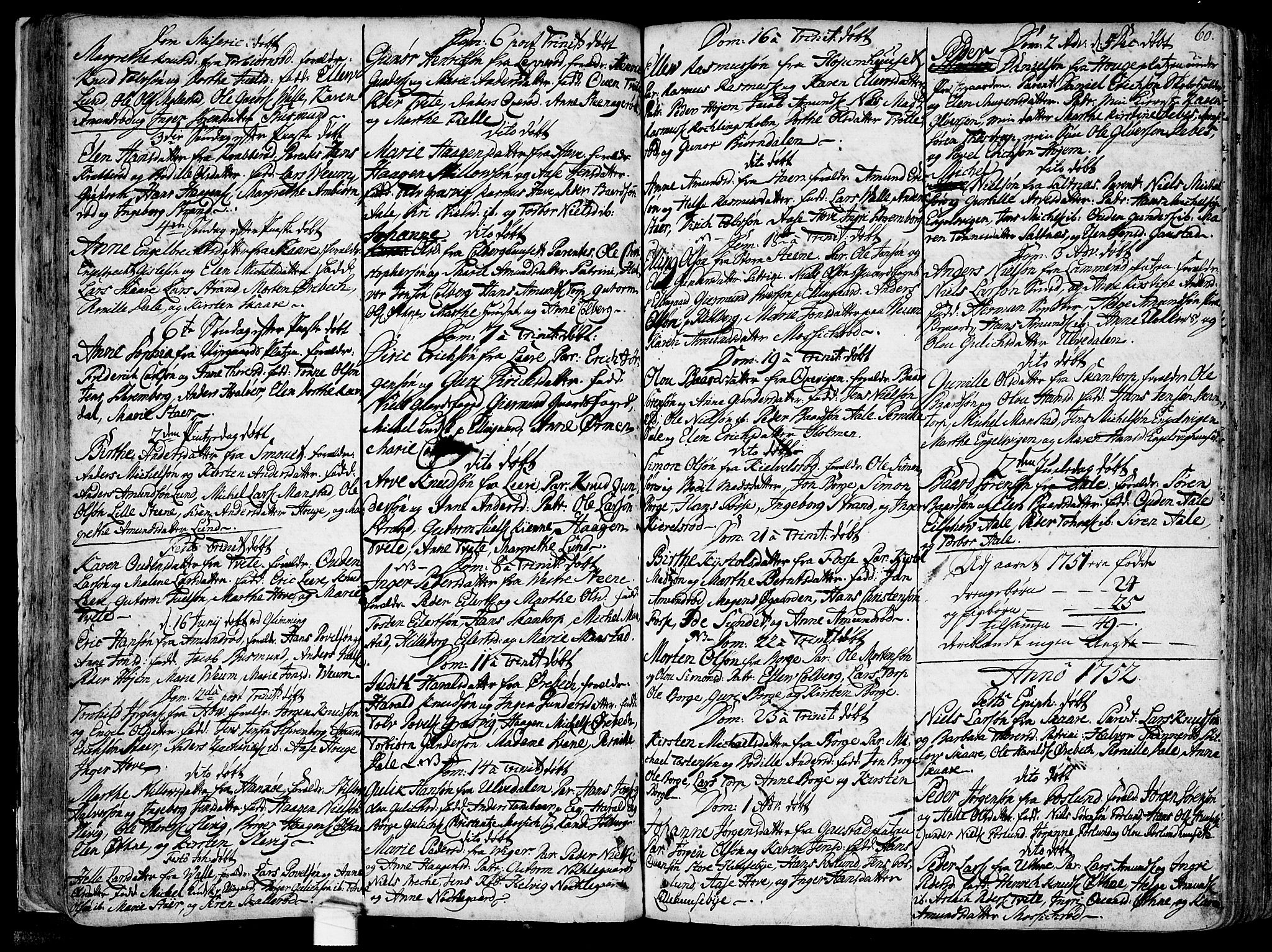 Onsøy prestekontor Kirkebøker, SAO/A-10914/F/Fa/L0001: Parish register (official) no. I 1, 1733-1814, p. 60