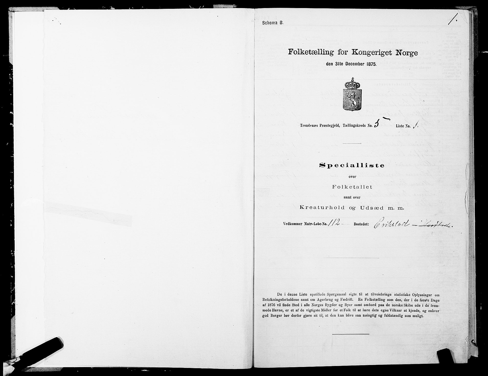 SATØ, 1875 census for 1914P Trondenes, 1875, p. 5001