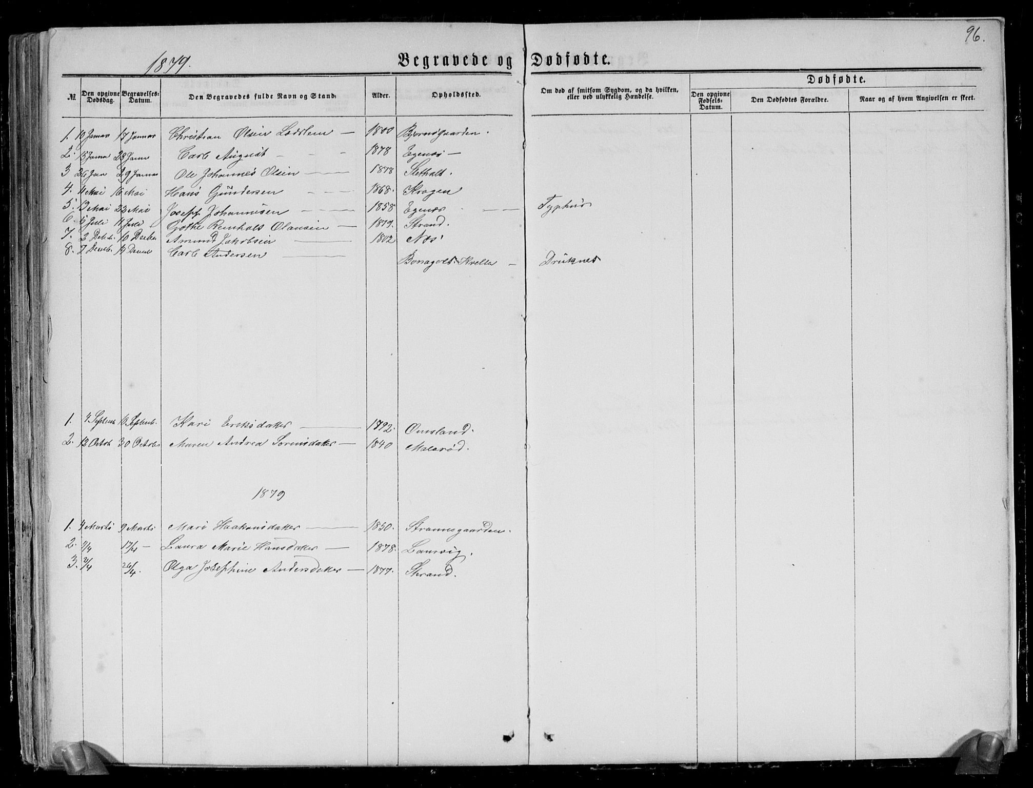 Brunlanes kirkebøker, AV/SAKO-A-342/G/Gc/L0001: Parish register (copy) no. III 1, 1866-1890, p. 96