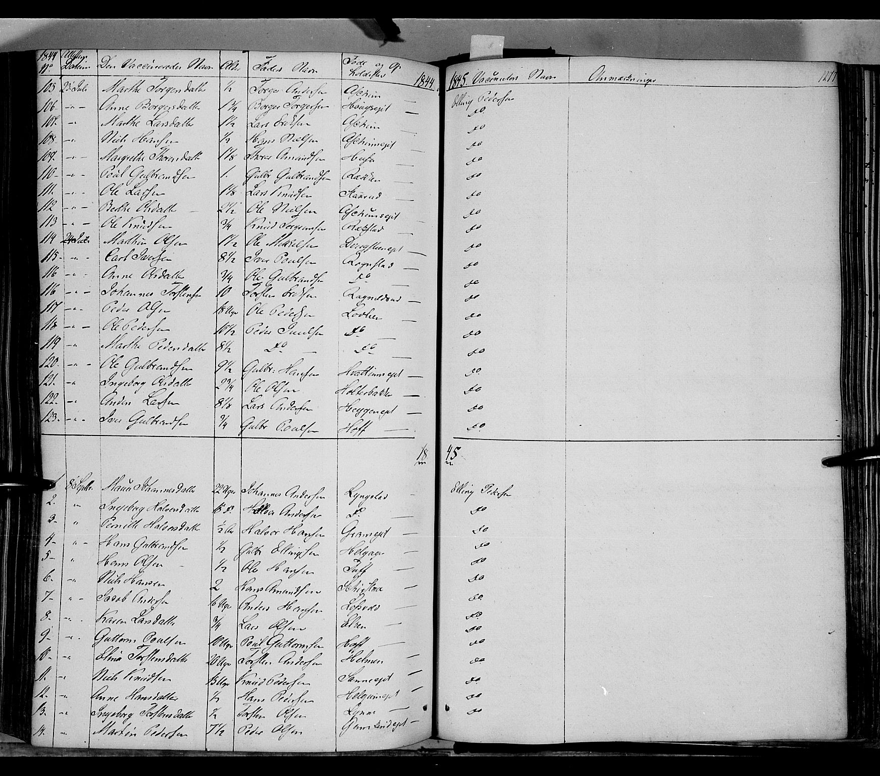 Gran prestekontor, SAH/PREST-112/H/Ha/Haa/L0011: Parish register (official) no. 11, 1842-1856, p. 1276-1277