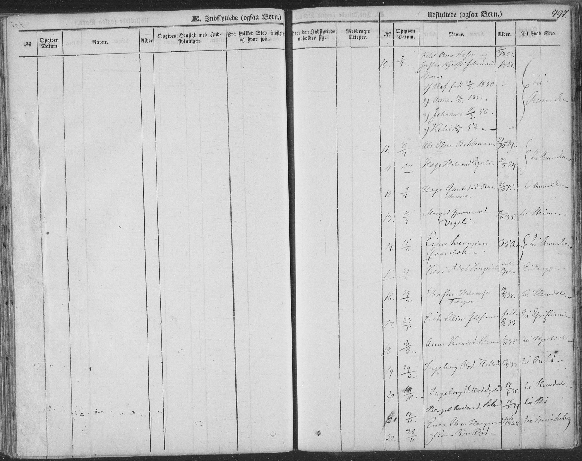 Seljord kirkebøker, SAKO/A-20/F/Fa/L012b: Parish register (official) no. I 12B, 1850-1865, p. 497