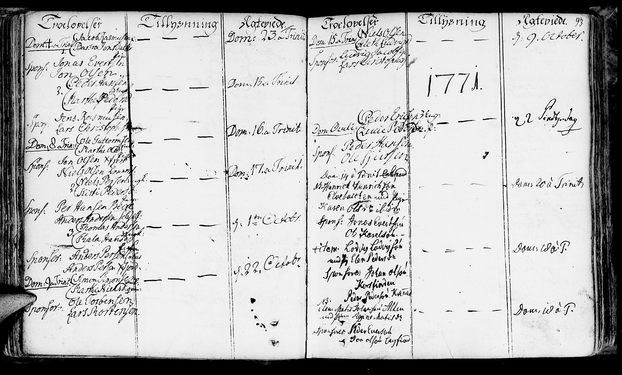 Talvik sokneprestkontor, SATØ/S-1337/H/Ha/L0004kirke: Parish register (official) no. 4, 1752-1772, p. 93