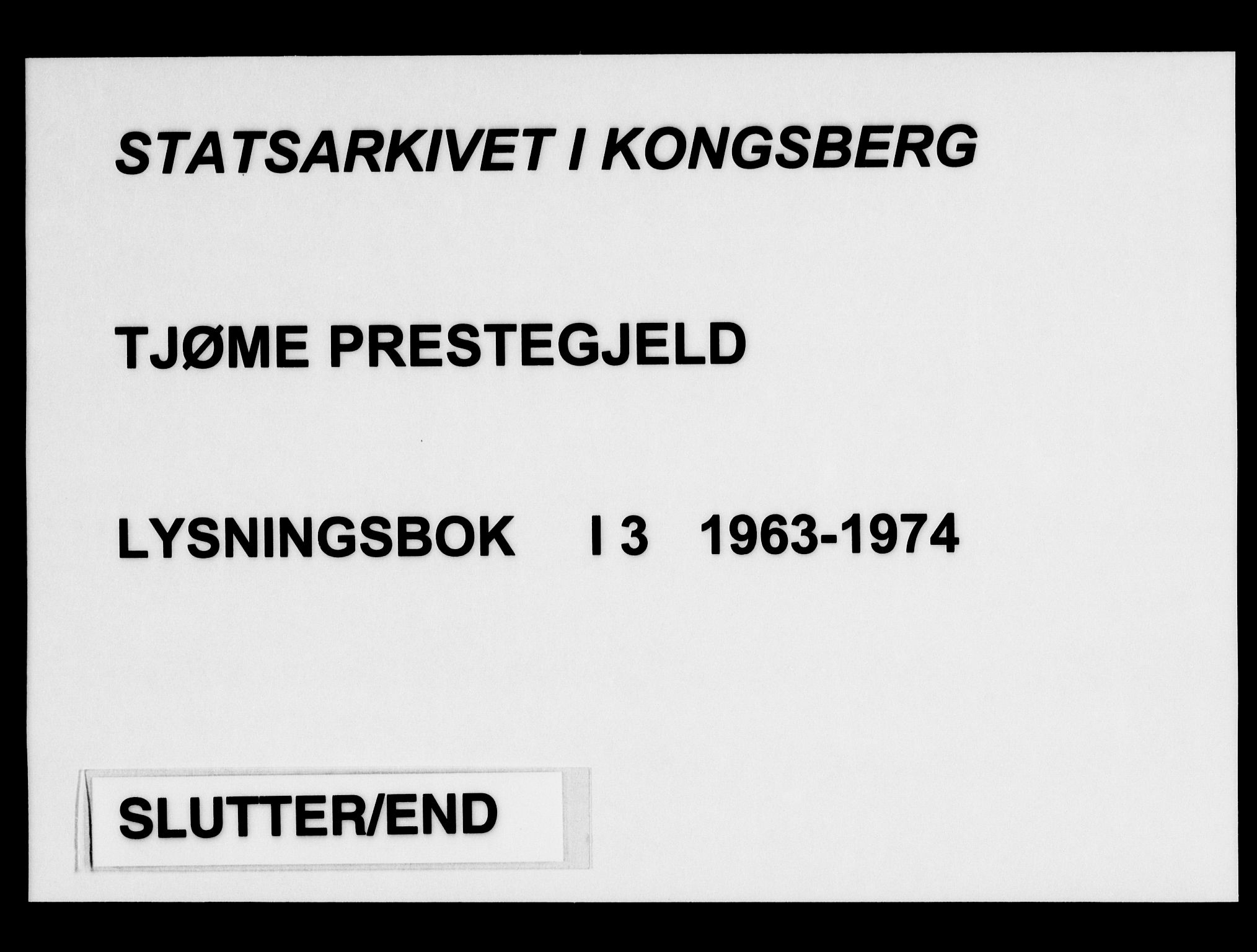 Tjøme kirkebøker, SAKO/A-328/H/Ha/L0003: Banns register no. I 3, 1963-1974, p. 36