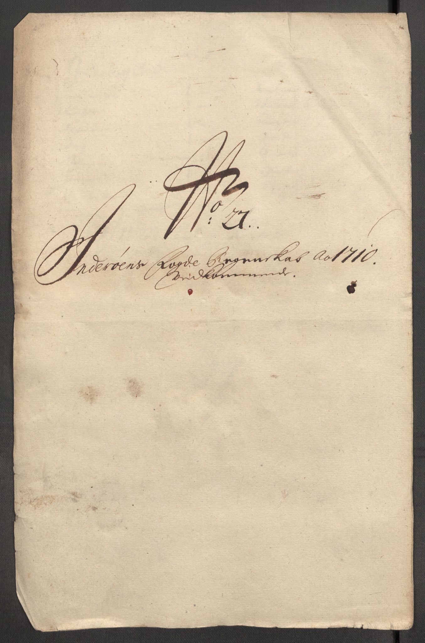 Rentekammeret inntil 1814, Reviderte regnskaper, Fogderegnskap, RA/EA-4092/R63/L4318: Fogderegnskap Inderøy, 1710, p. 249