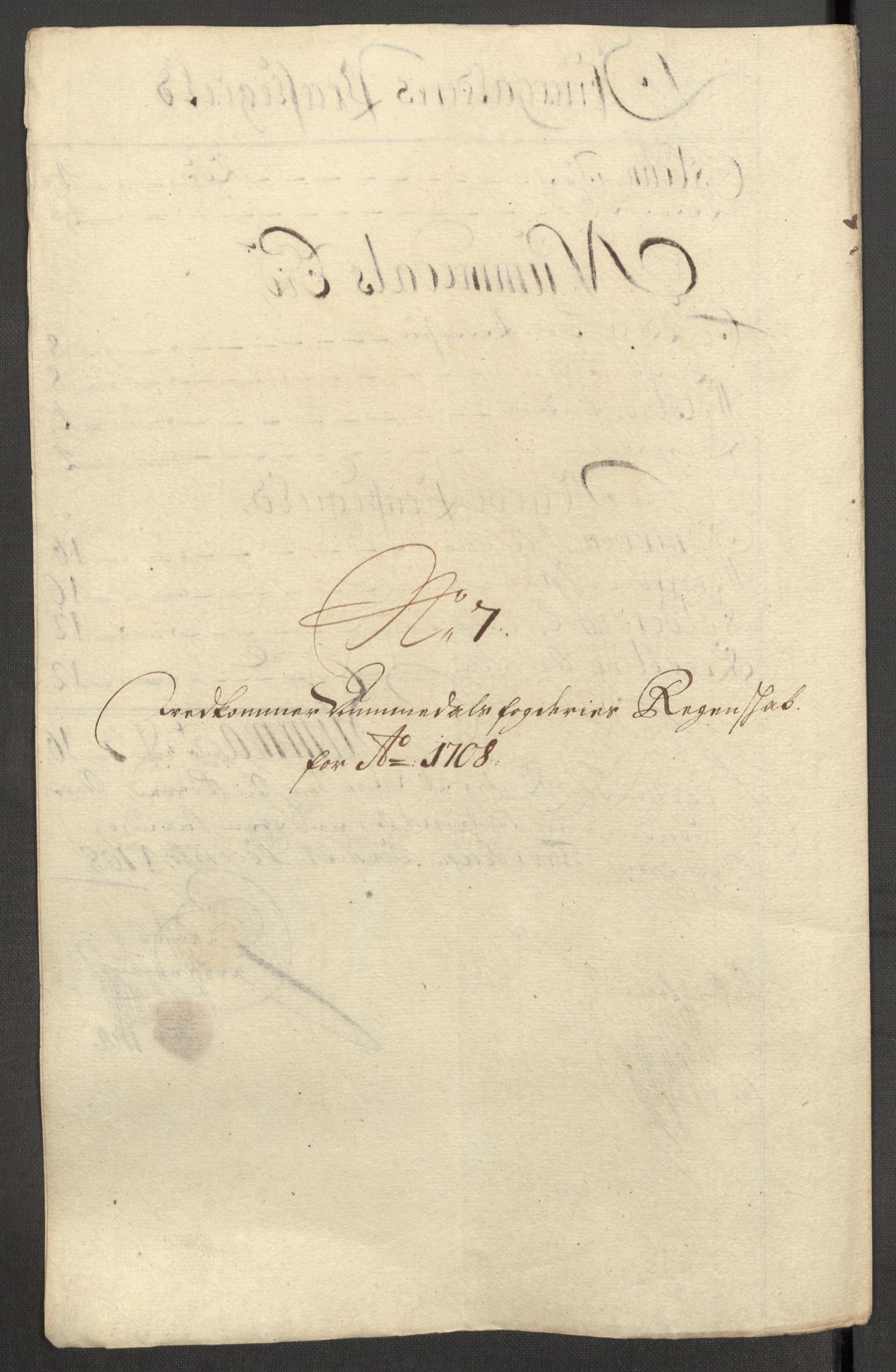 Rentekammeret inntil 1814, Reviderte regnskaper, Fogderegnskap, RA/EA-4092/R64/L4430: Fogderegnskap Namdal, 1707-1708, p. 340