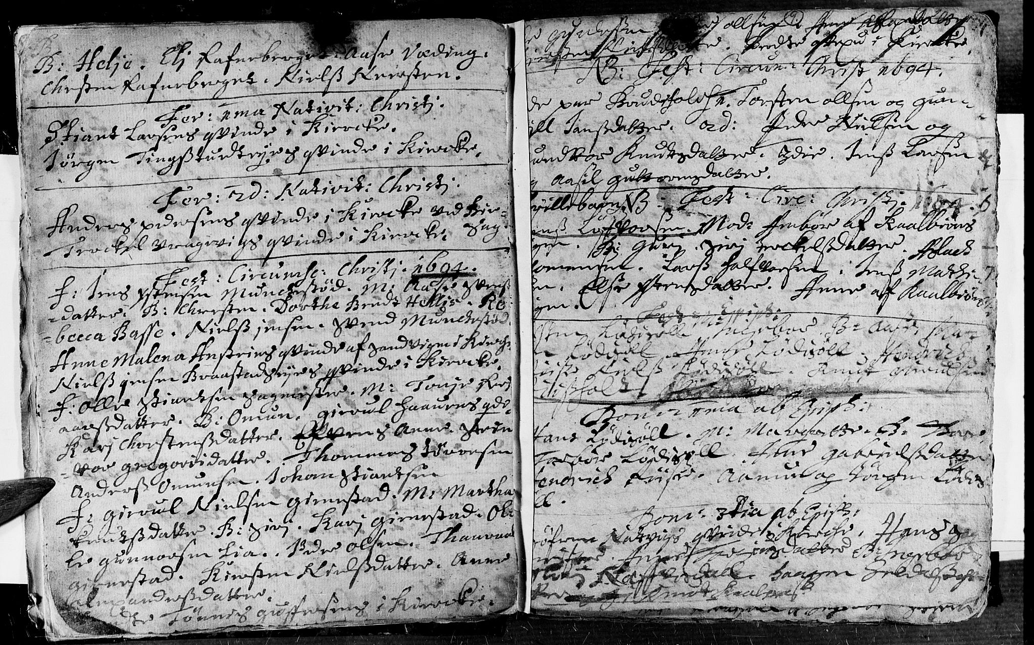 Øyestad sokneprestkontor, AV/SAK-1111-0049/F/Fa/L0002: Parish register (official) no. A 2, 1692-1722, p. 9