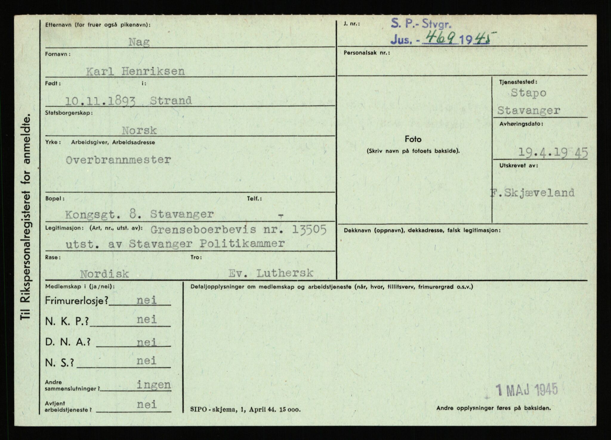 Statspolitiet - Hovedkontoret / Osloavdelingen, AV/RA-S-1329/C/Ca/L0011: Molberg - Nøstvold, 1943-1945, p. 1112