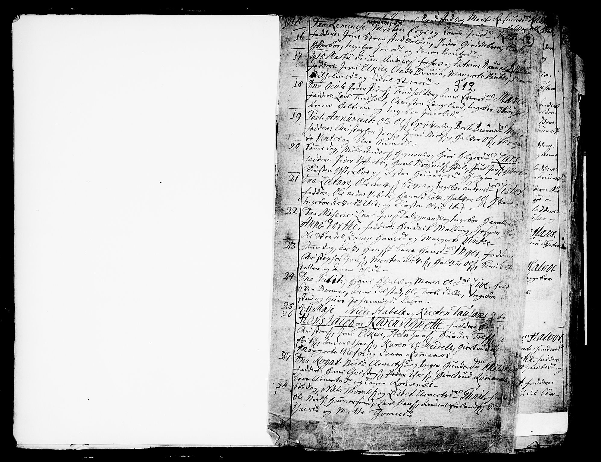 Holla kirkebøker, SAKO/A-272/F/Fa/L0001: Parish register (official) no. 1, 1717-1779, p. 2