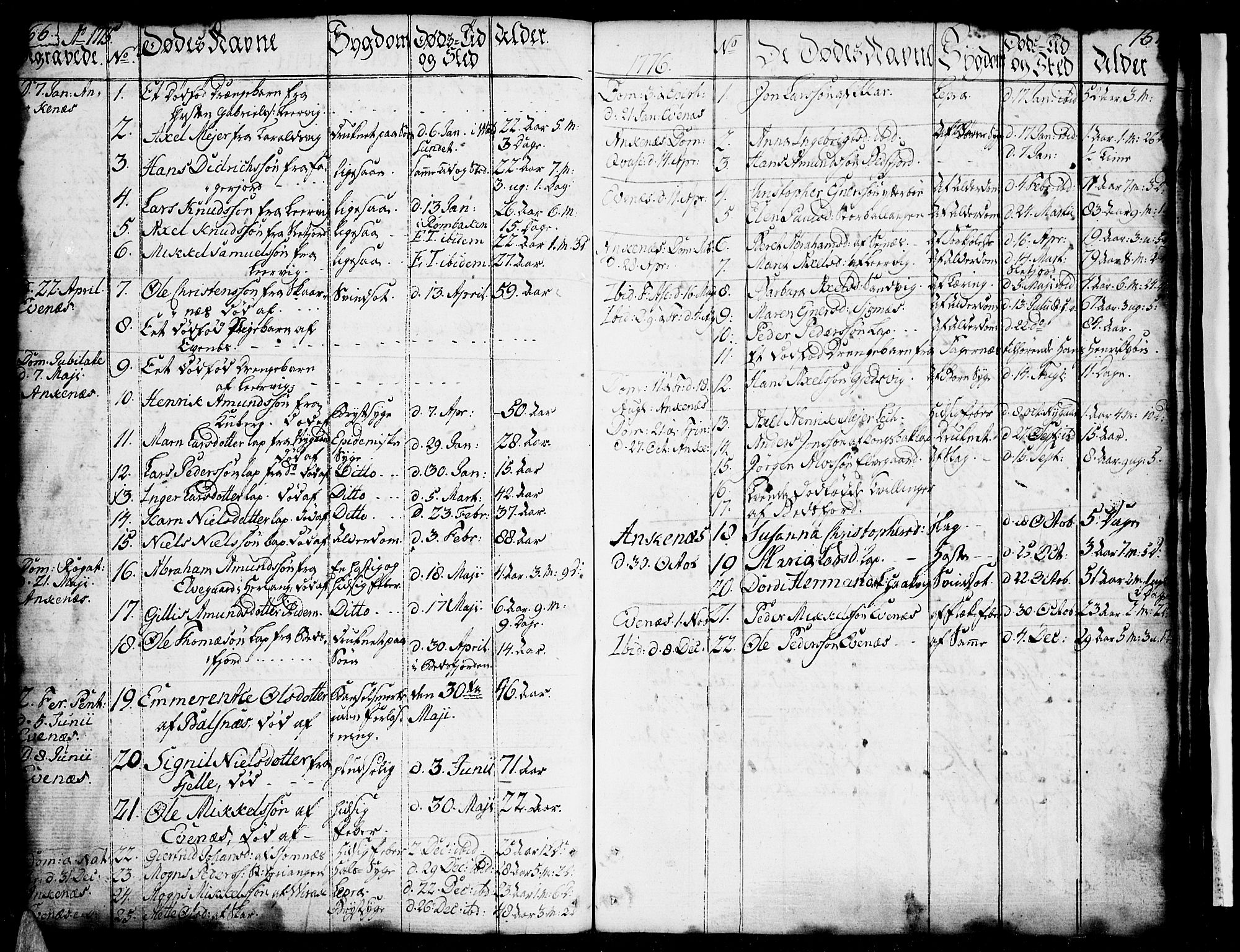 Ministerialprotokoller, klokkerbøker og fødselsregistre - Nordland, SAT/A-1459/863/L0892: Parish register (official) no. 863A04, 1765-1794, p. 166-167