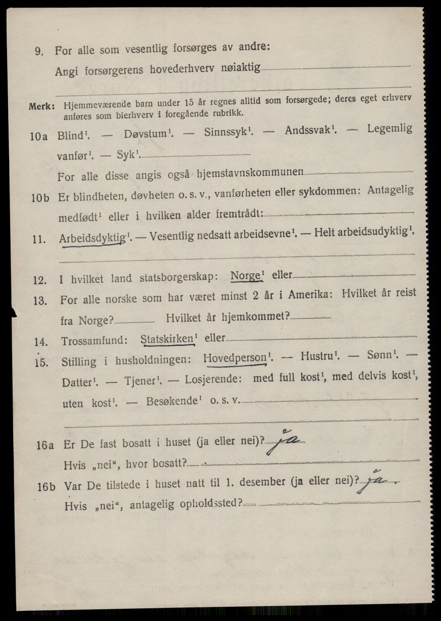 SAT, 1920 census for Bremsnes, 1920, p. 8462