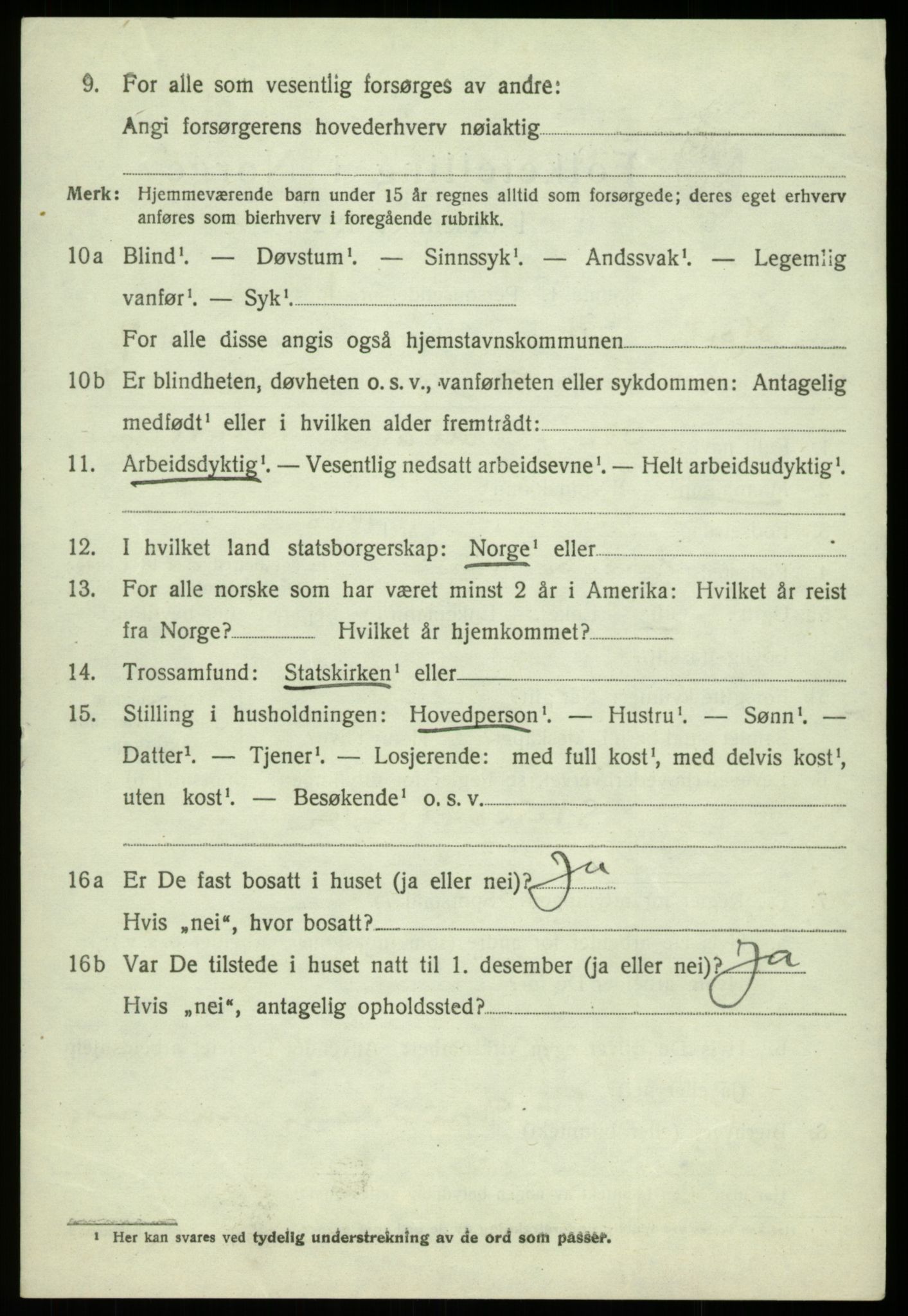SAB, 1920 census for Os, 1920, p. 5893