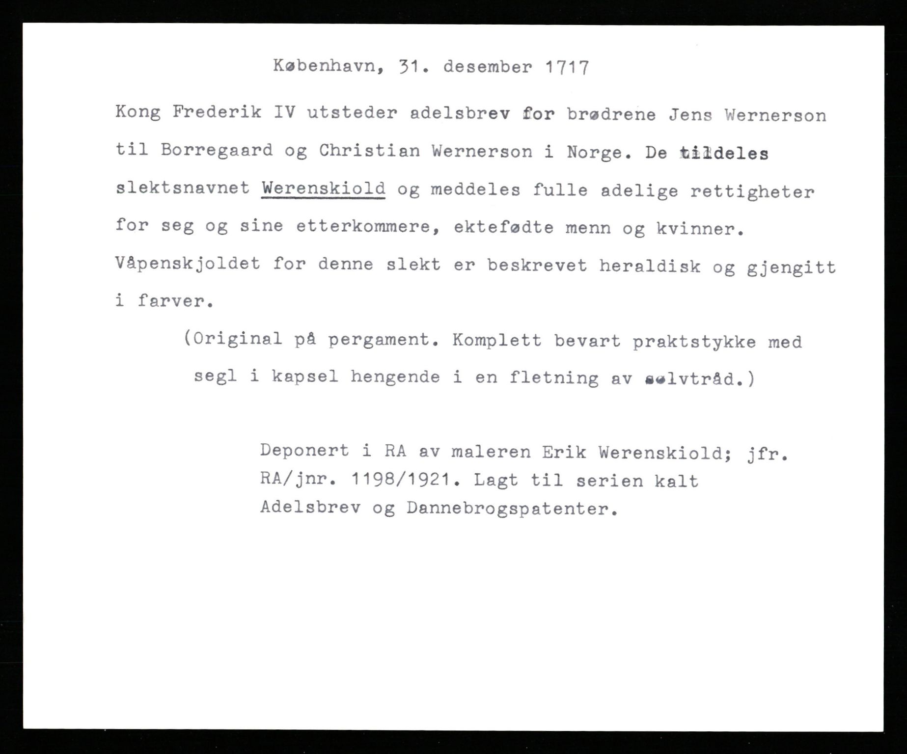 Riksarkivets diplomsamling, AV/RA-EA-5965/F35/F35c/L0011: Riksarkivets diplomer, pergament, 1672-1823, p. 41