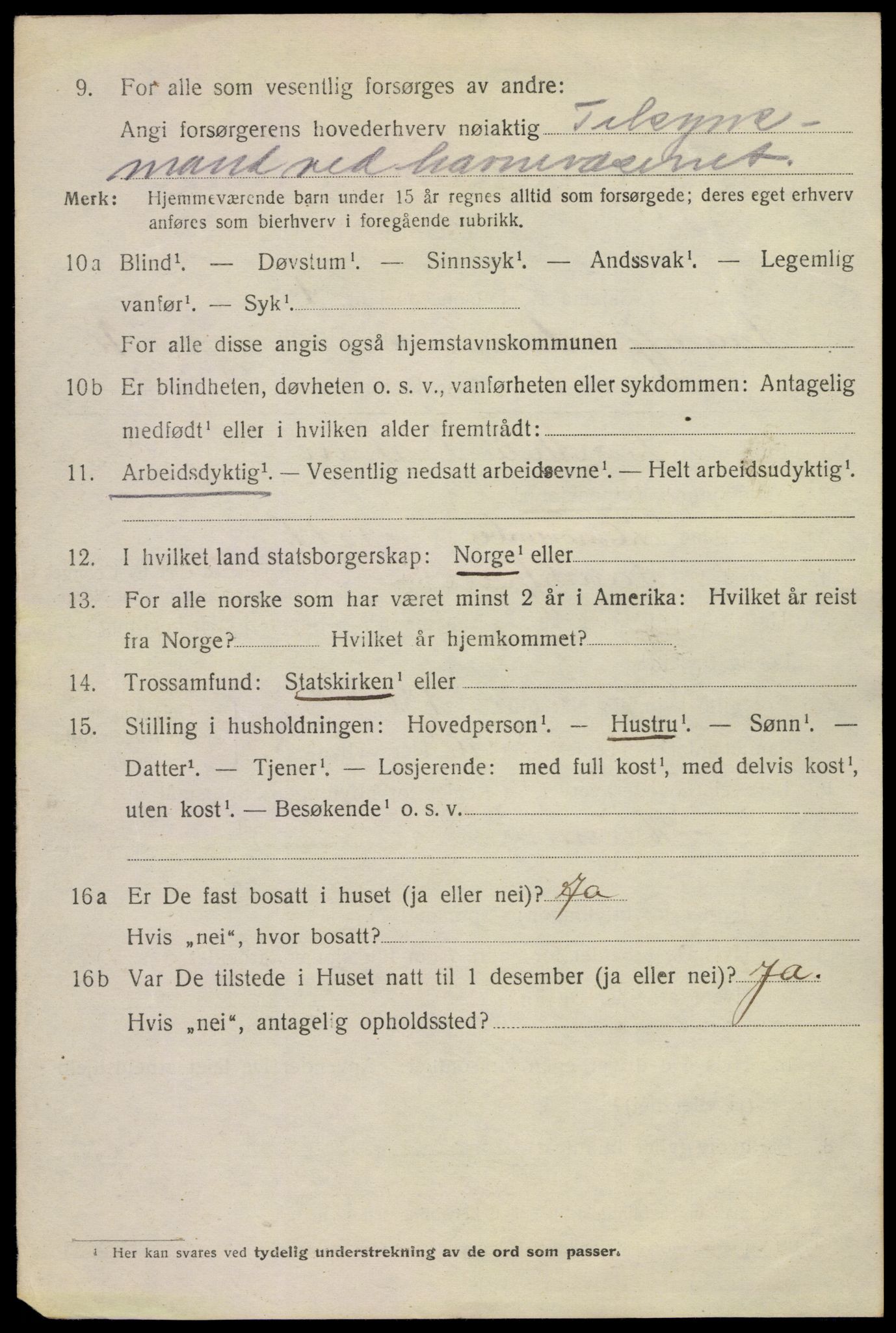 SAKO, 1920 census for Sandefjord, 1920, p. 5419