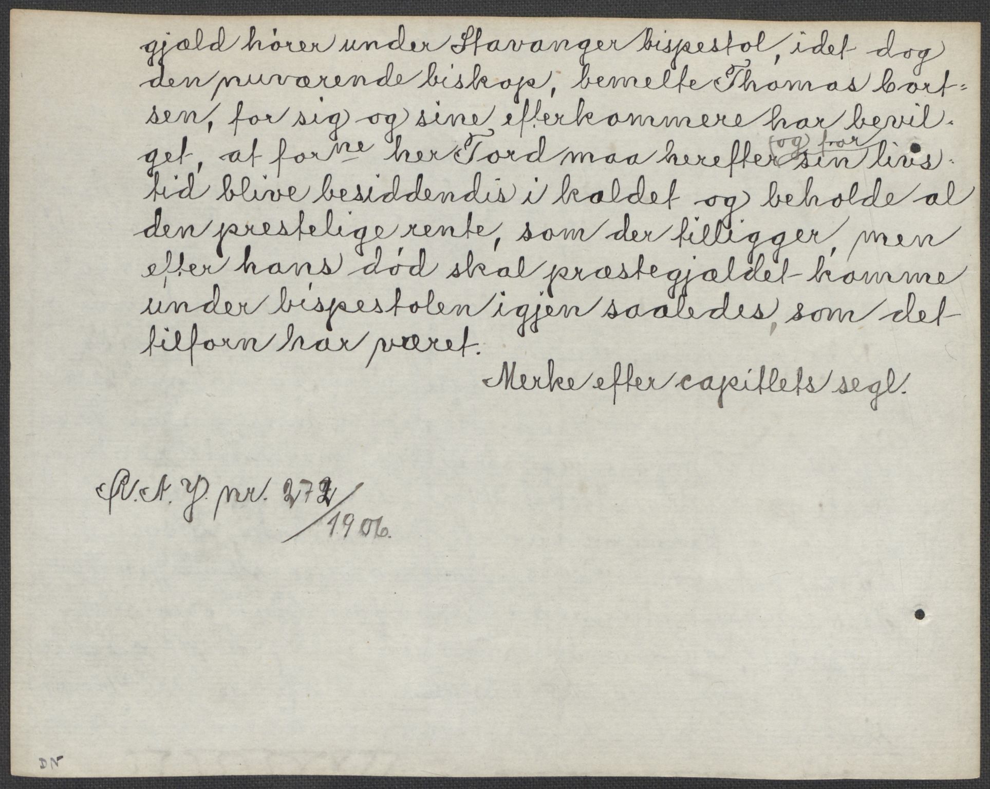 Riksarkivets diplomsamling, AV/RA-EA-5965/F15/L0031: Prestearkiv - Aust-Agder, Vest-Agder og Rogaland, 1575-1768, p. 128