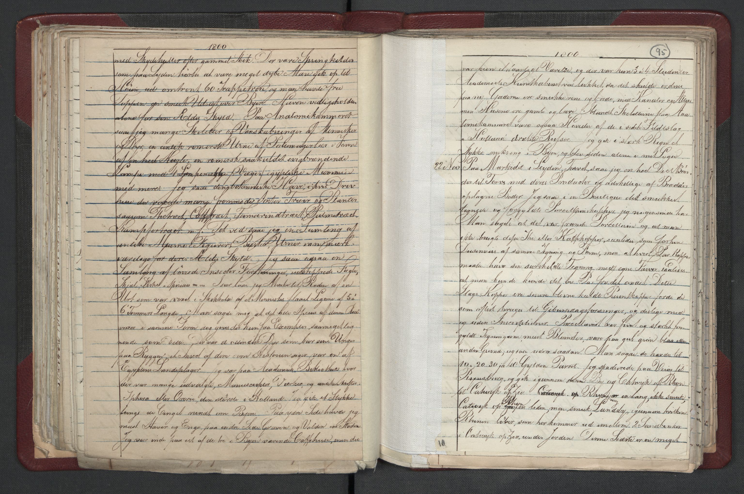 Meltzer, Fredrik, AV/RA-PA-0028/F/L0001: Dagbok for årene 1796-1808, 1811, 1817, 1796-1817, p. 94b-95a