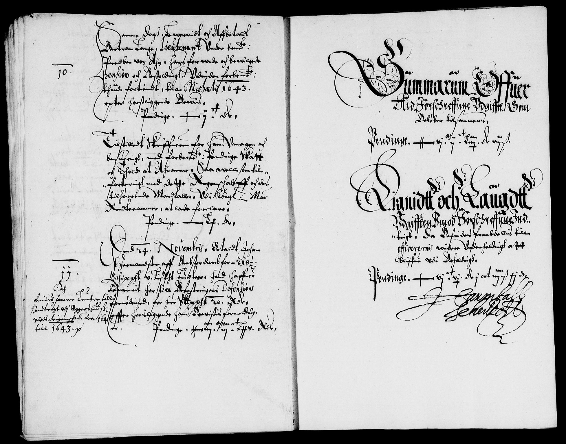 Rentekammeret inntil 1814, Reviderte regnskaper, Lensregnskaper, AV/RA-EA-5023/R/Rb/Rba/L0170: Akershus len, 1642-1644