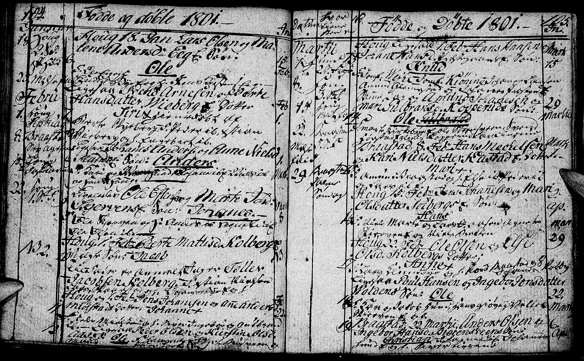 Vardal prestekontor, SAH/PREST-100/H/Ha/Hab/L0002: Parish register (copy) no. 2, 1790-1803, p. 104-105