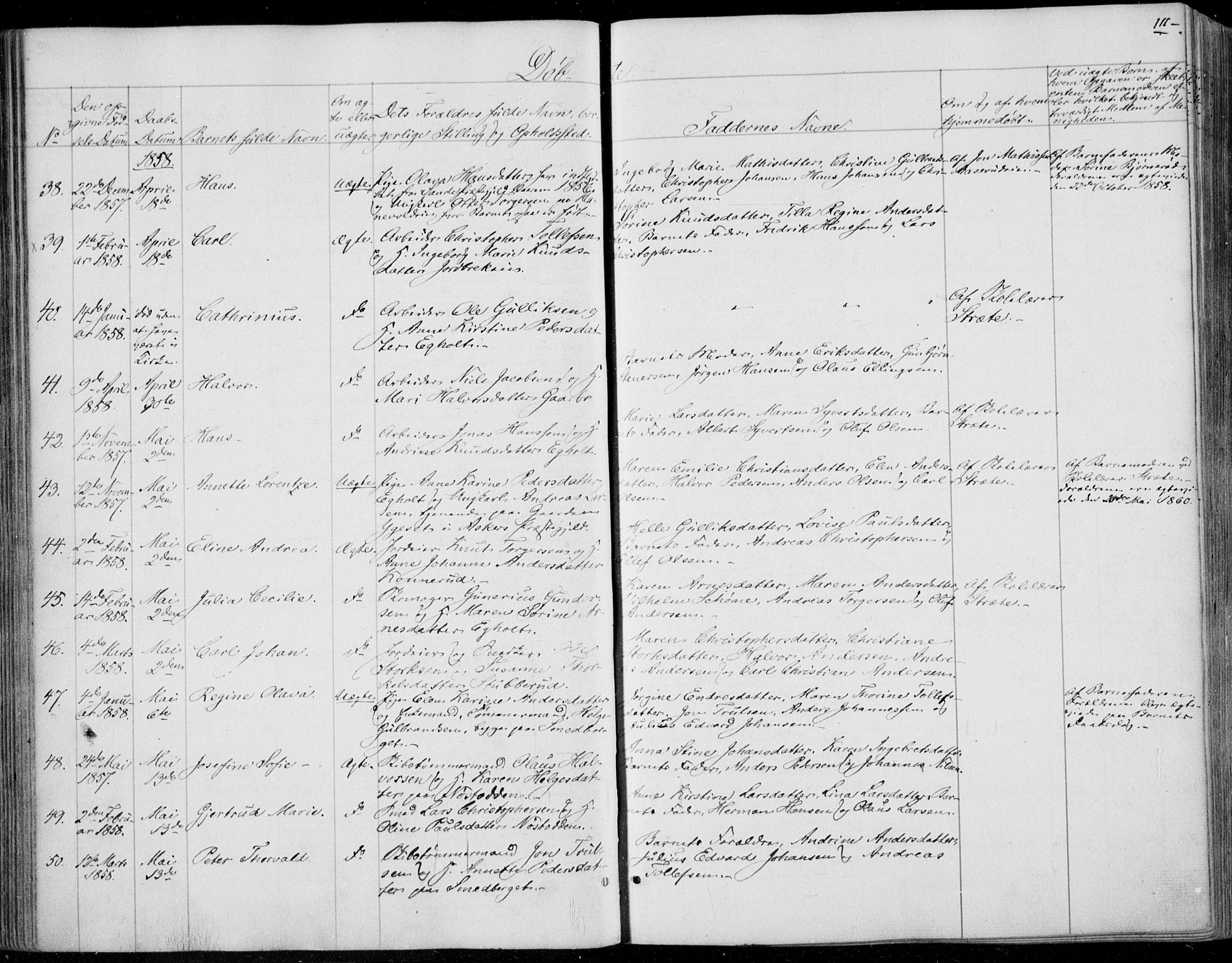 Skoger kirkebøker, AV/SAKO-A-59/F/Fa/L0003: Parish register (official) no. I 3, 1842-1861, p. 111