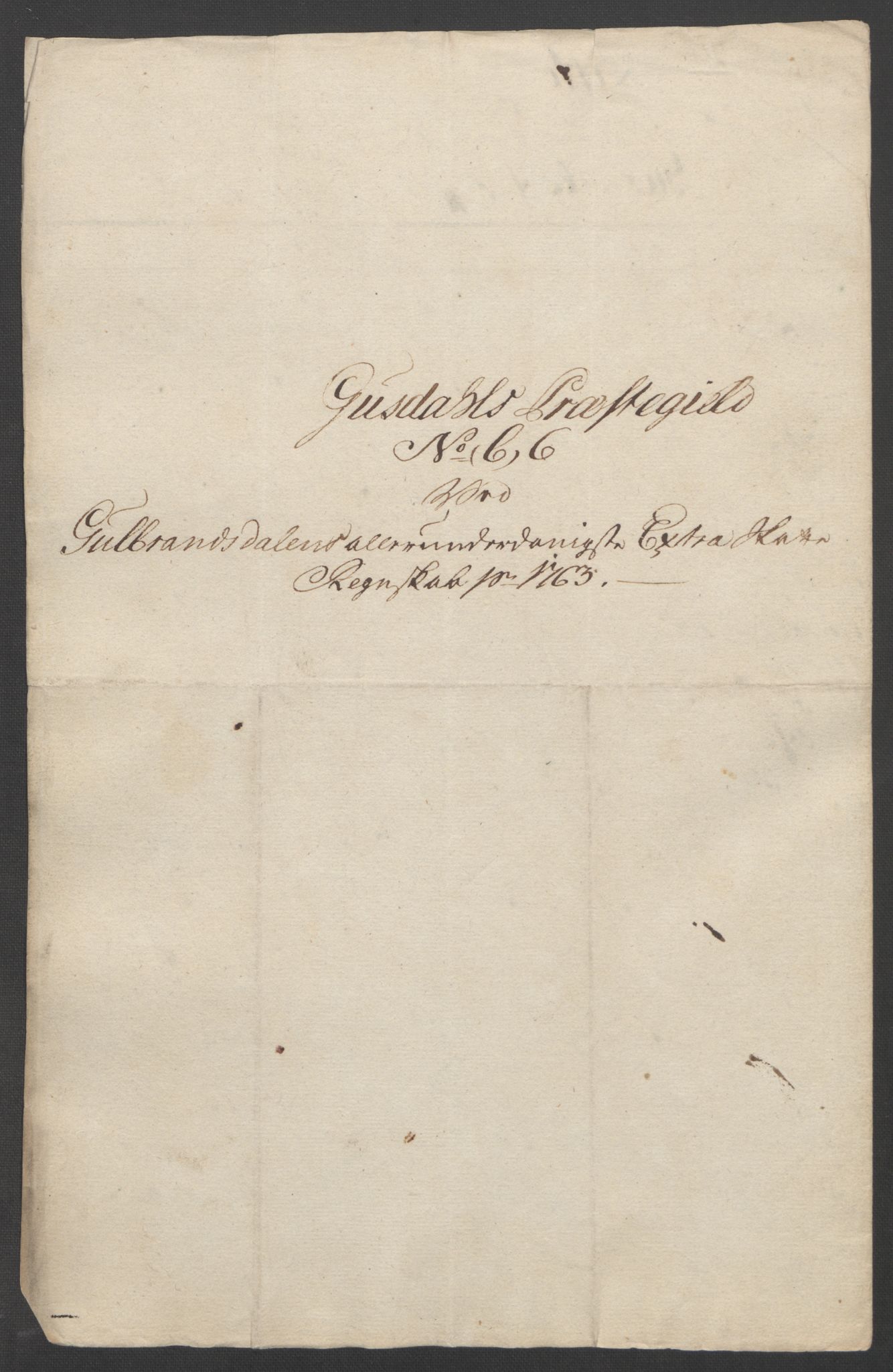 Rentekammeret inntil 1814, Reviderte regnskaper, Fogderegnskap, RA/EA-4092/R17/L1266: Ekstraskatten Gudbrandsdal, 1762-1766, p. 143