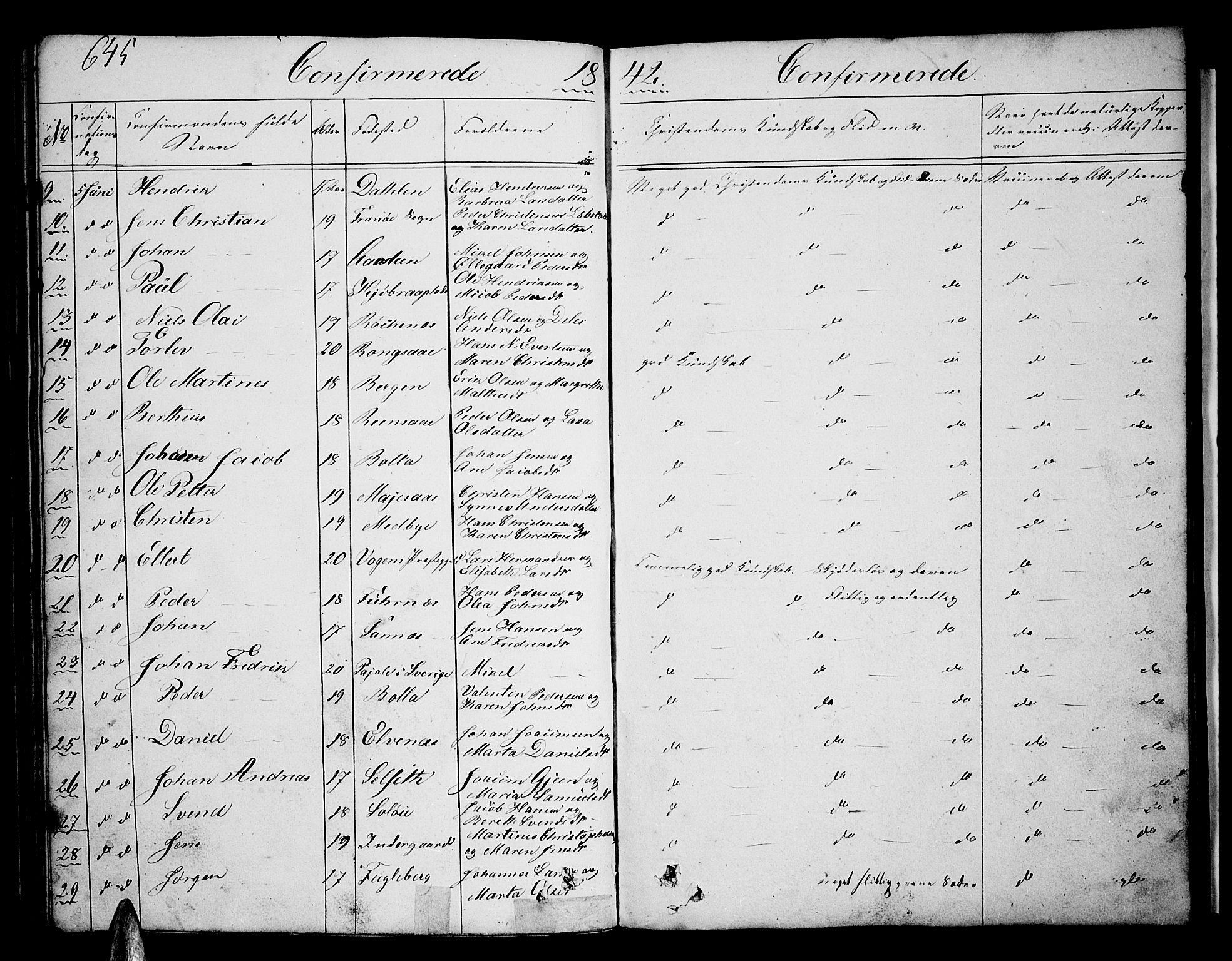 Ibestad sokneprestembete, SATØ/S-0077/H/Ha/Hab/L0003klokker: Parish register (copy) no. 3, 1833-1852, p. 645