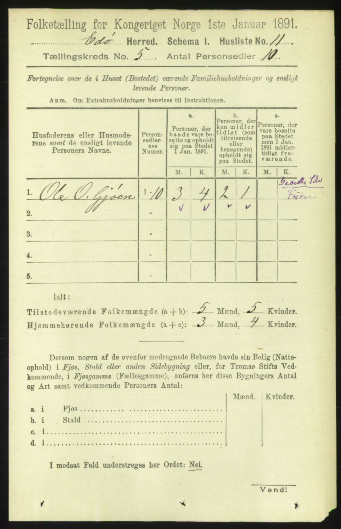 RA, 1891 census for 1573 Edøy, 1891, p. 1187