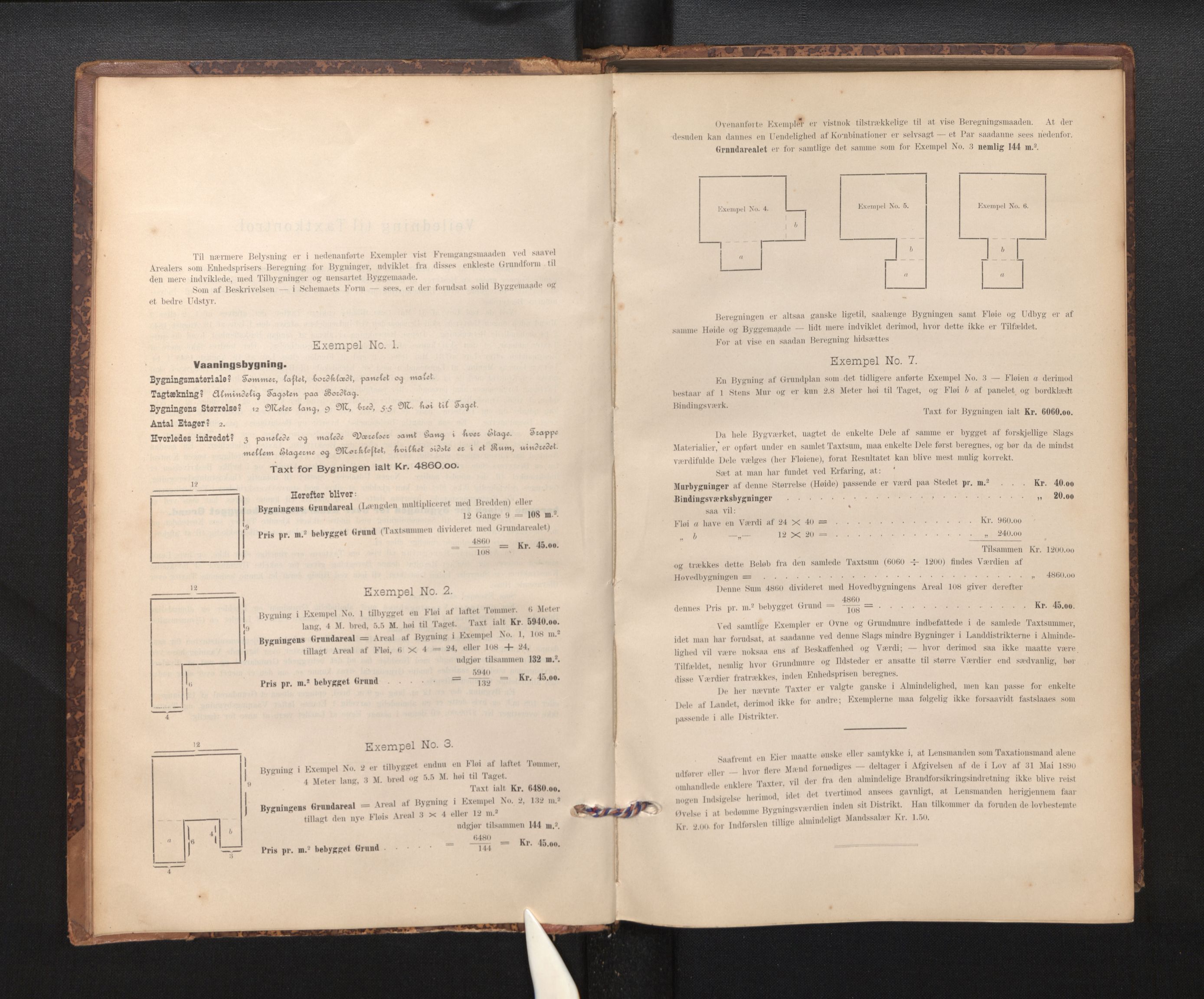 Lensmannen i Manger, SAB/A-33701/0012/L0004: Branntakstprotokoll, skjematakst, 1894-1952