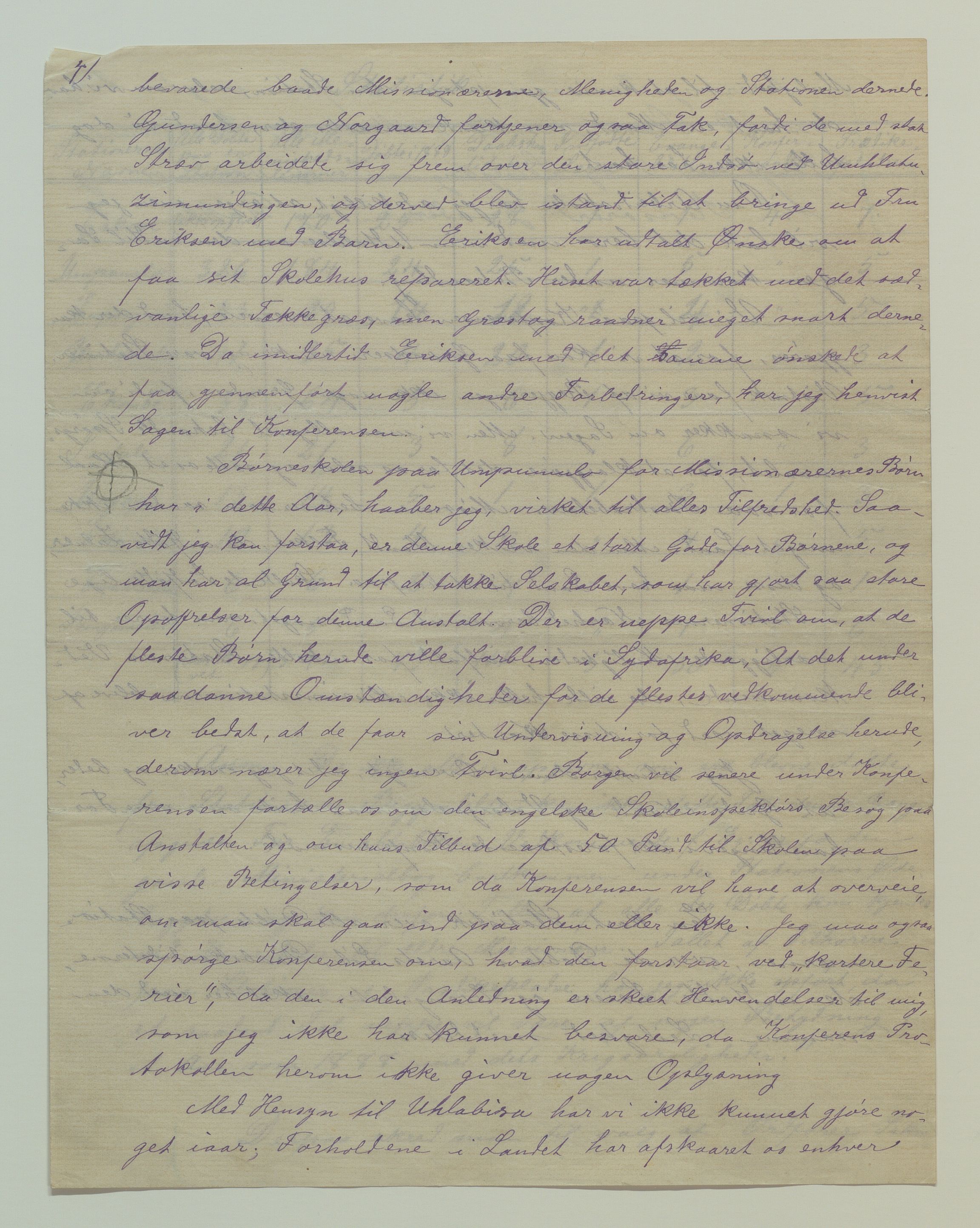 Det Norske Misjonsselskap - hovedadministrasjonen, VID/MA-A-1045/D/Da/Daa/L0037/0007: Konferansereferat og årsberetninger / Konferansereferat fra Sør-Afrika., 1888