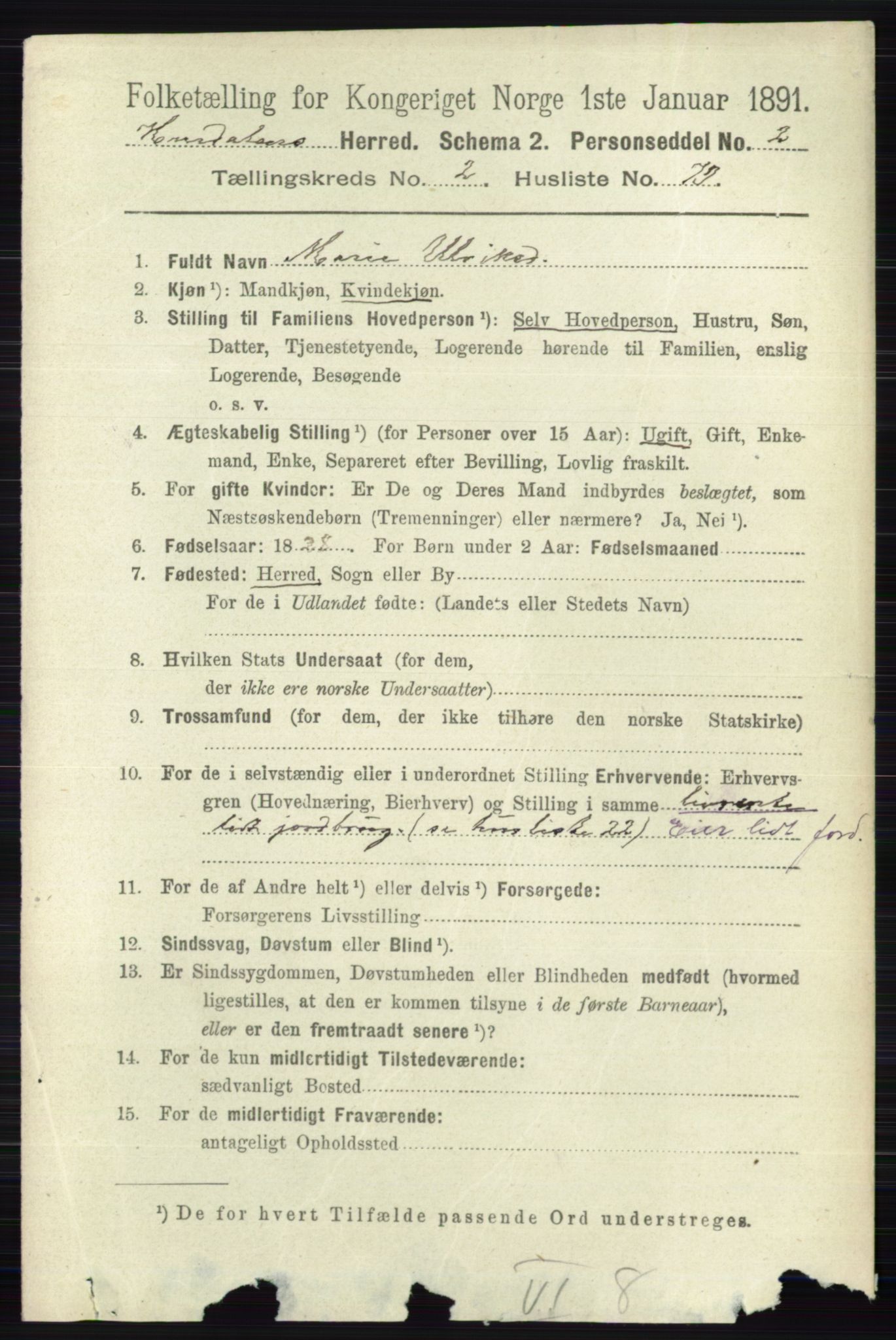 RA, 1891 census for 0239 Hurdal, 1891, p. 987