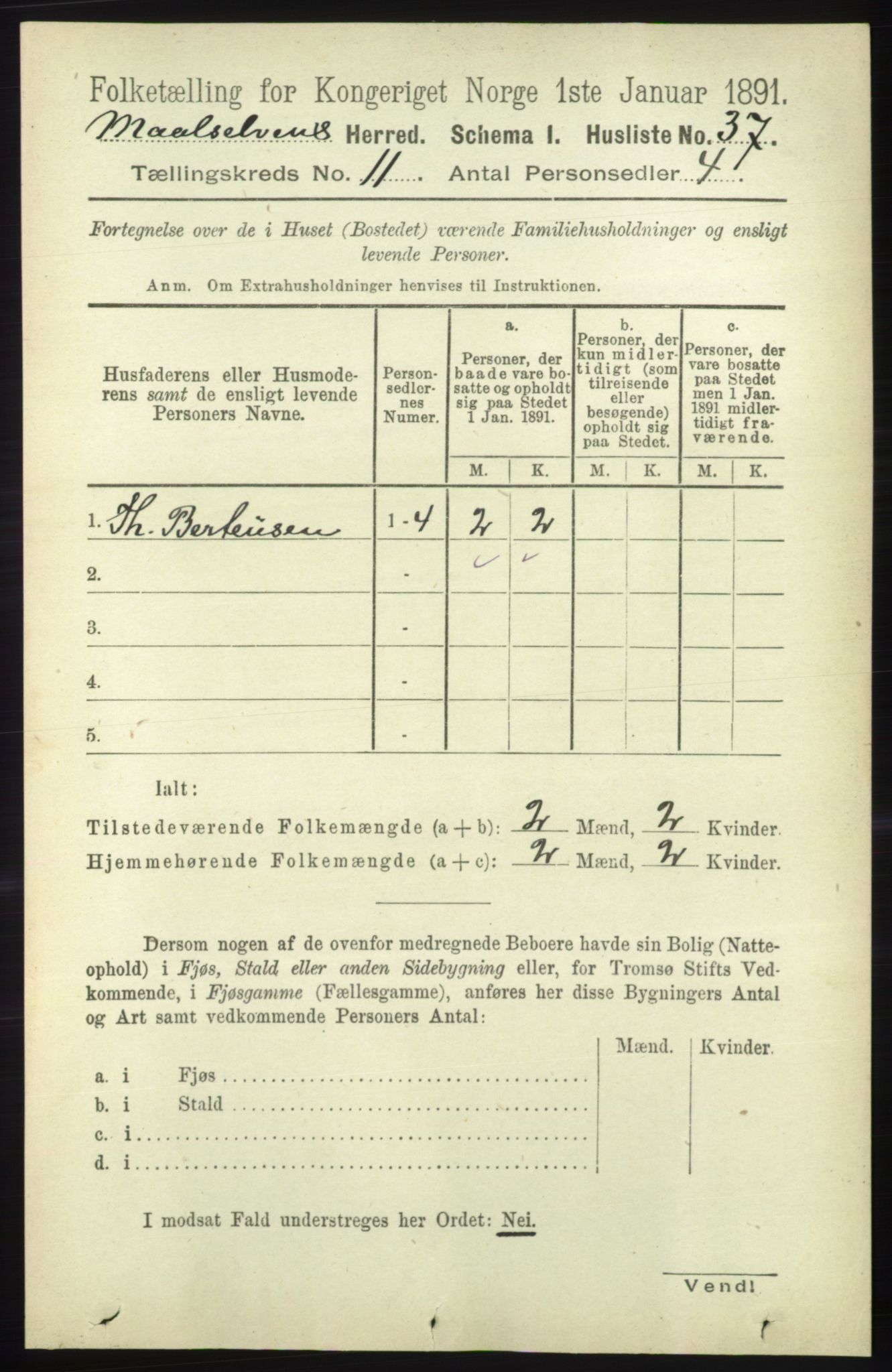 RA, 1891 census for 1924 Målselv, 1891, p. 3228
