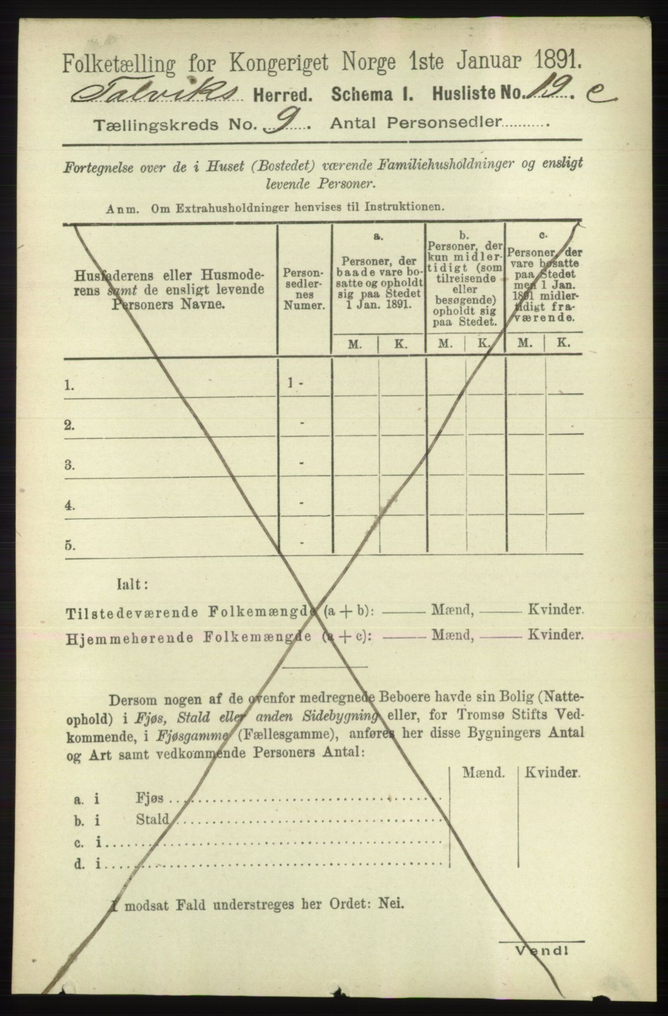 RA, 1891 census for 2013 Talvik, 1891, p. 2164