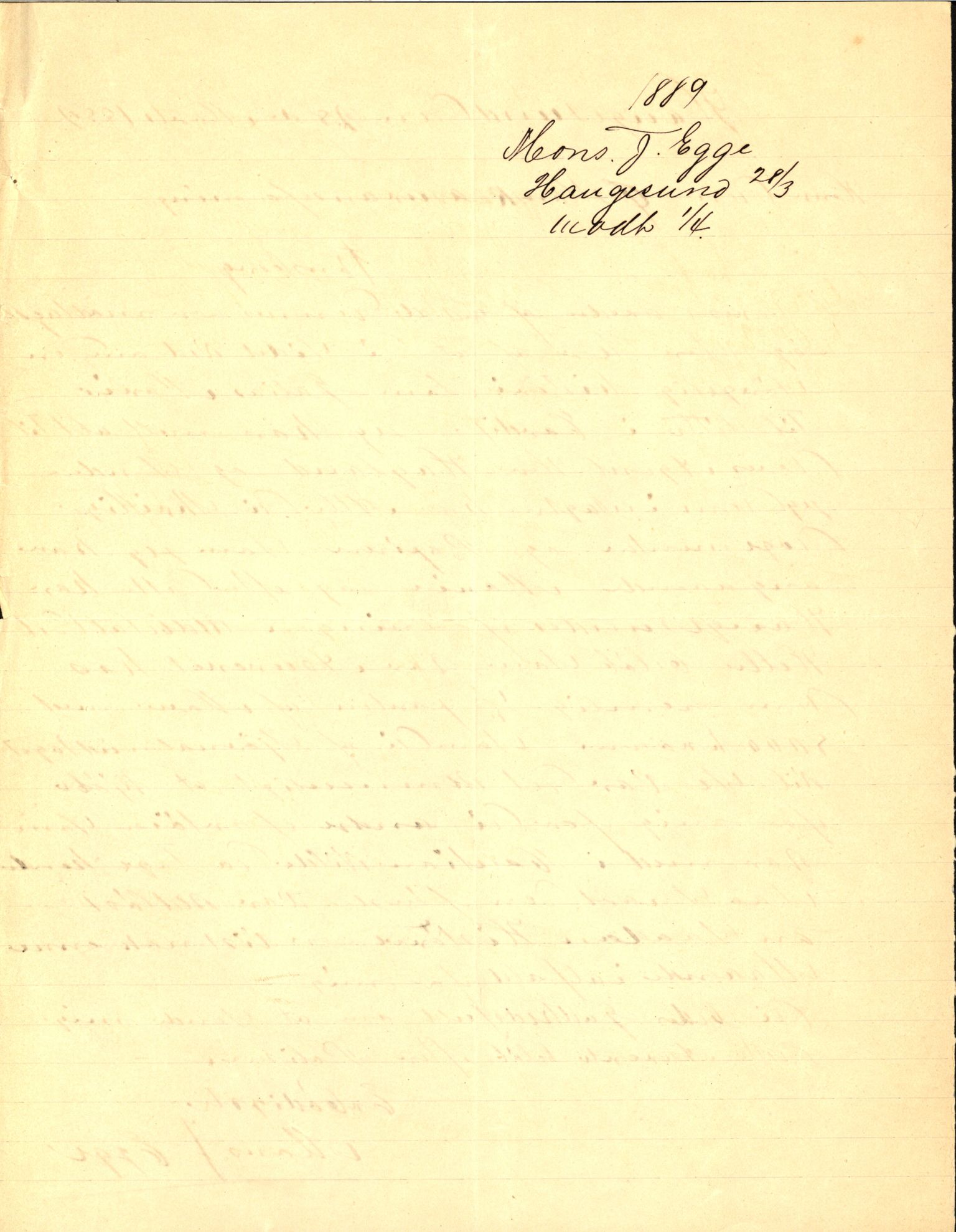 Pa 63 - Østlandske skibsassuranceforening, VEMU/A-1079/G/Ga/L0022/0008: Havaridokumenter / Magna av Haugesund, Marie, Mars, Mary, Mizpa, 1888, p. 16
