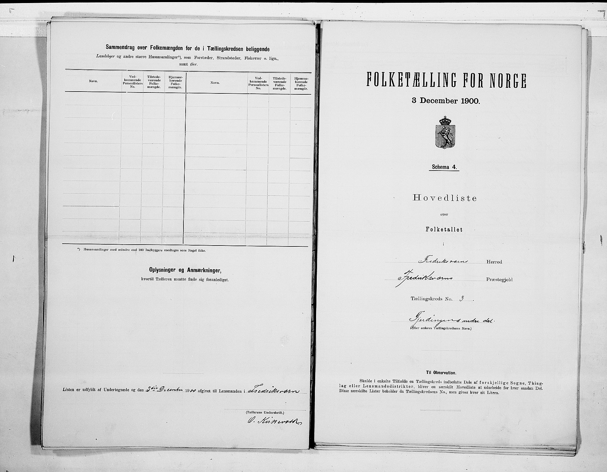 RA, 1900 census for Fredriksvern, 1900, p. 8